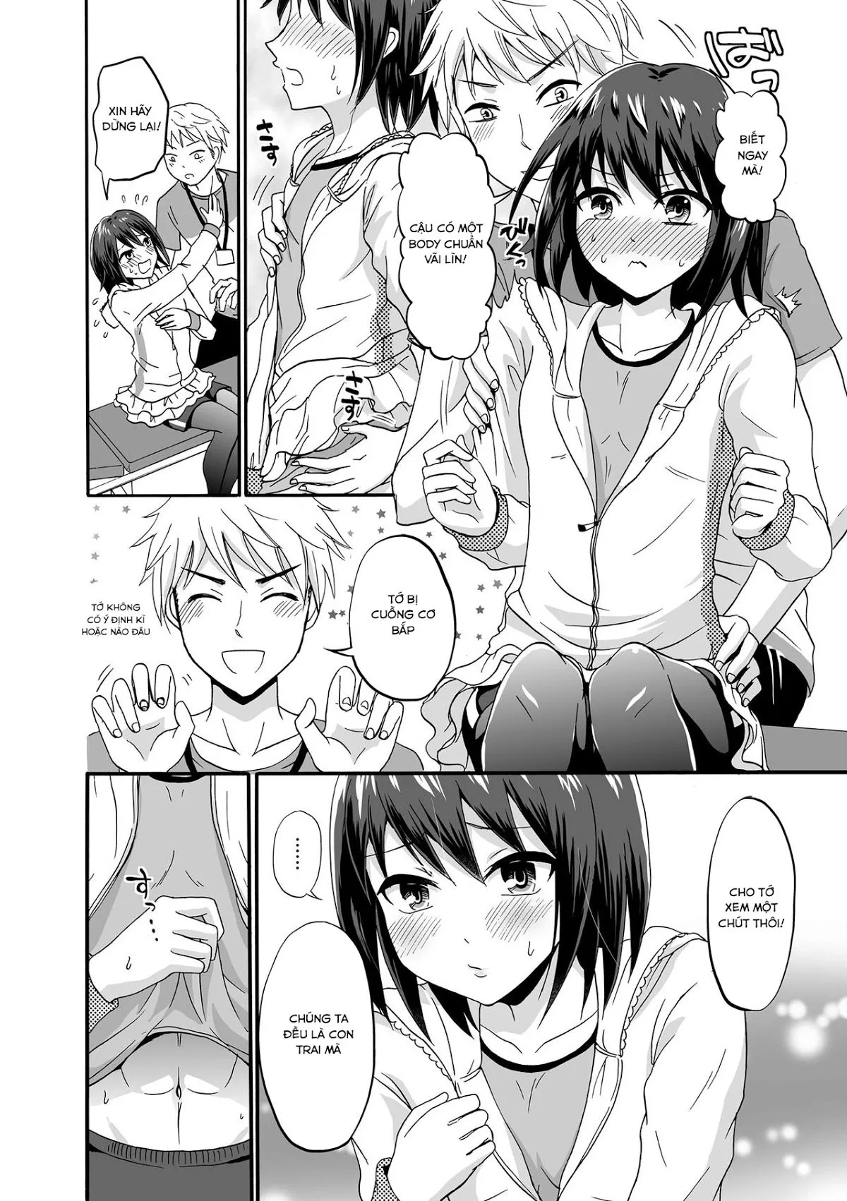 HentaiVN.net - Ảnh 4 - Hoso Macho Otoko no Ko to Inniku Training [Cuộc luyện tập dâm đãng] - Oneshot