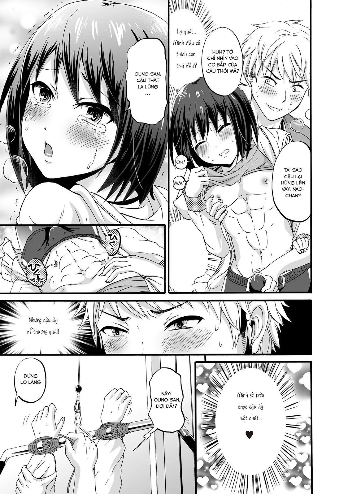 HentaiVN.net - Ảnh 7 - Hoso Macho Otoko no Ko to Inniku Training [Cuộc luyện tập dâm đãng] - Oneshot