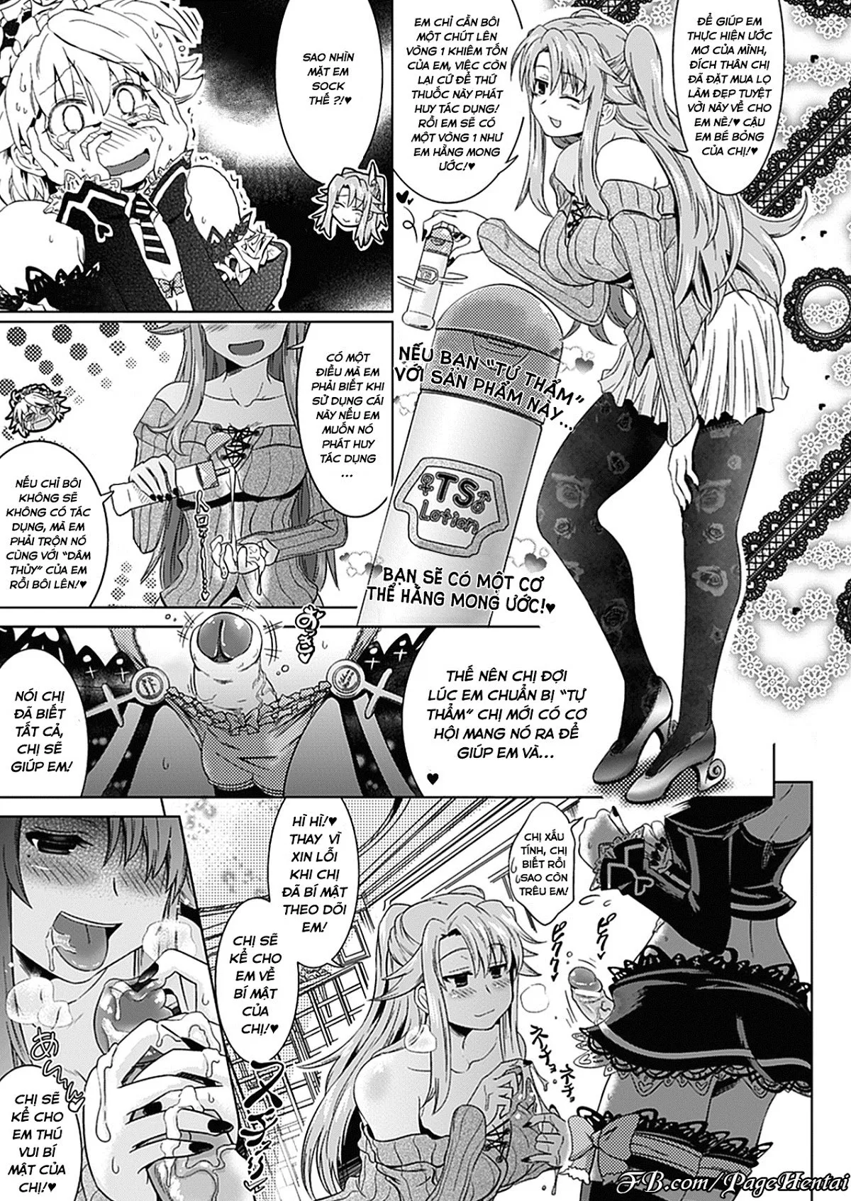 HentaiVN.net - Ảnh 3 - Lọ bôi trơn chuyển giới của chị [Onene’s TS Lotion; Onene No TS Lotion] - Oneshot
