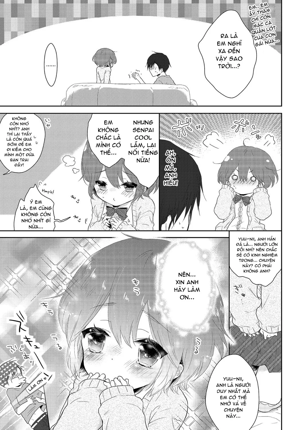 HentaiVN.net - Ảnh 4 - Chuyện tình của đôi anh em họ [Onnanokodattara...; 女の子だったら・・・] - Oneshot
