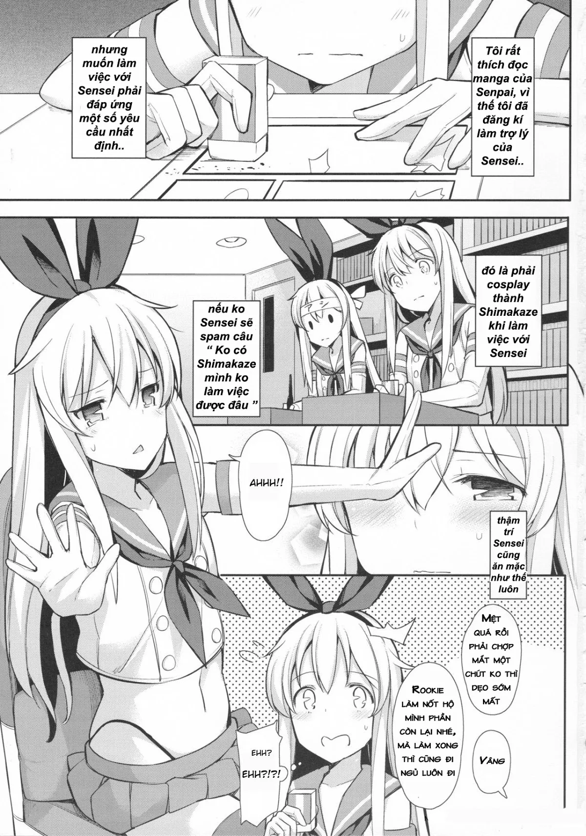 HentaiVN.net - Ảnh 2 - Neteiru Shimakaze-kun Mitetara Gaman Dekinakatta (Kantai Collection - KanColle) - Oneshot