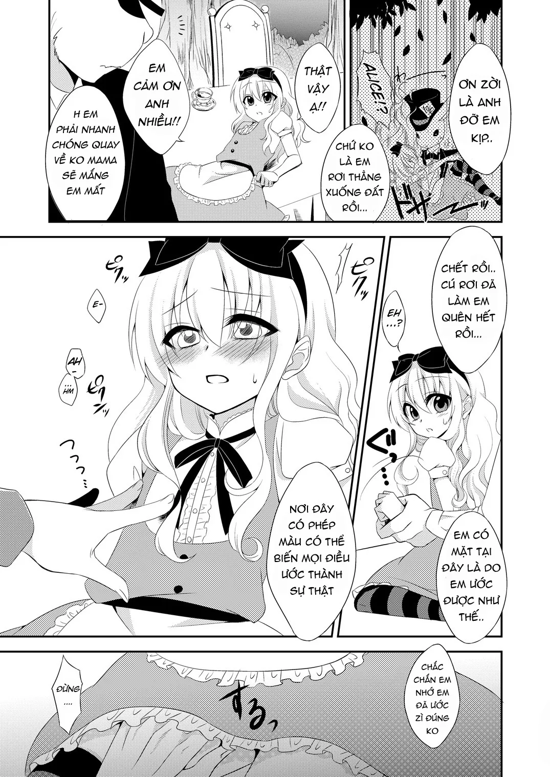 HentaiVN.net - Ảnh 5 - ××× no kuni no Alice (Alice In Wonderland) [Câu truyện thực sự về Alice ở xứ sở thần tiên] - Oneshot