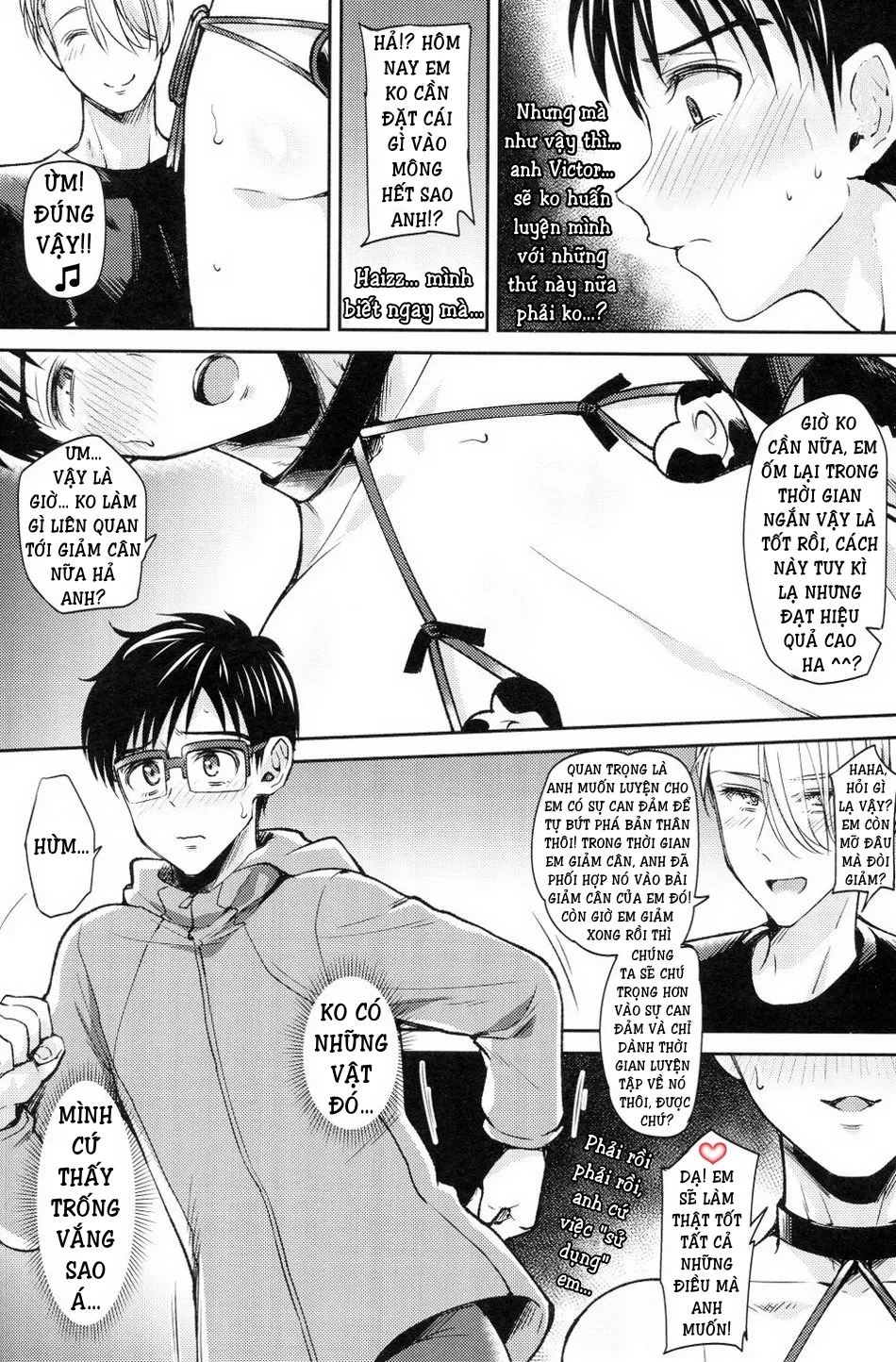 HentaiVN.net - Ảnh 13 - Trở Nên Hư Hỏng (Yuri!!! on Ice) [Kobuta-chan wo Dosukebe ni suru Mahou] - Oneshot