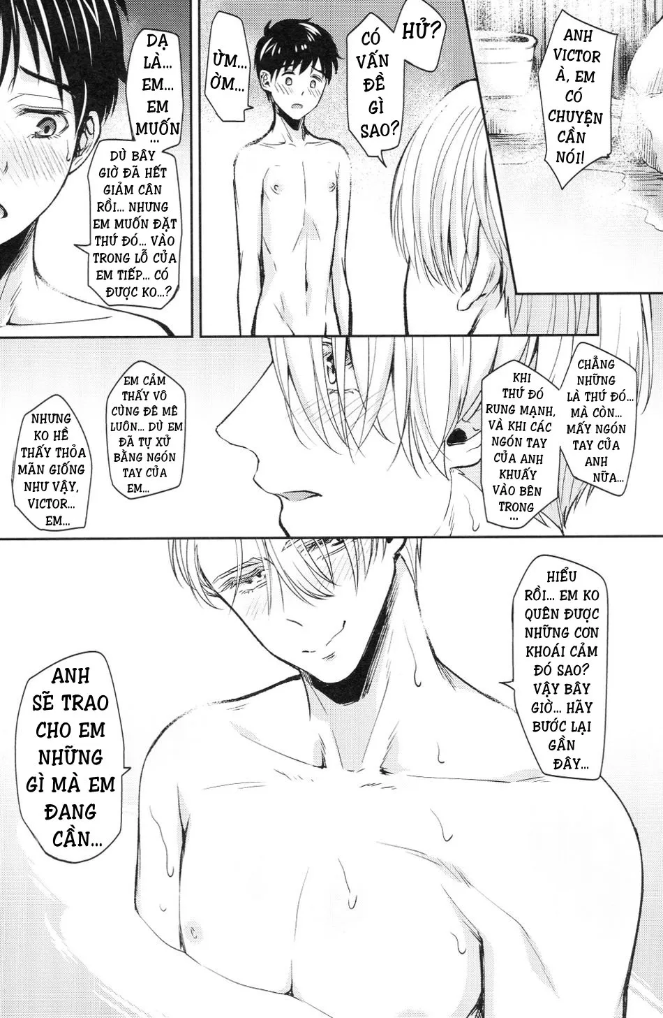 HentaiVN.net - Ảnh 14 - Trở Nên Hư Hỏng (Yuri!!! on Ice) [Kobuta-chan wo Dosukebe ni suru Mahou] - Oneshot