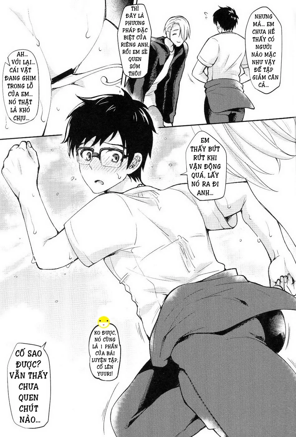 HentaiVN.net - Ảnh 4 - Trở Nên Hư Hỏng (Yuri!!! on Ice) [Kobuta-chan wo Dosukebe ni suru Mahou] - Oneshot