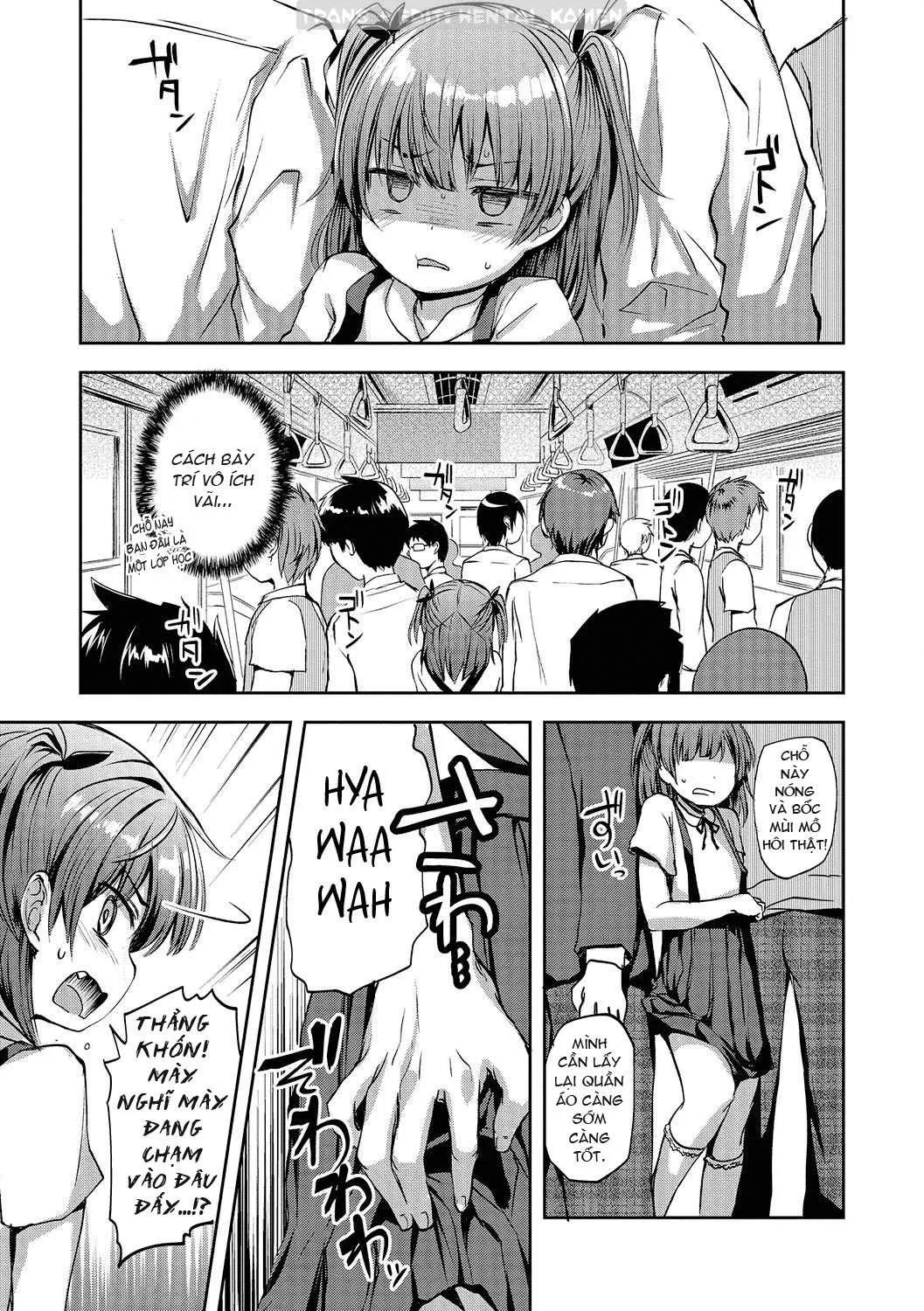 HentaiVN.net - Ảnh 4 - Chikan Densha Kissa [Chikan Densha Kissa｜Molester Train Cafe] - Oneshot [Trap]