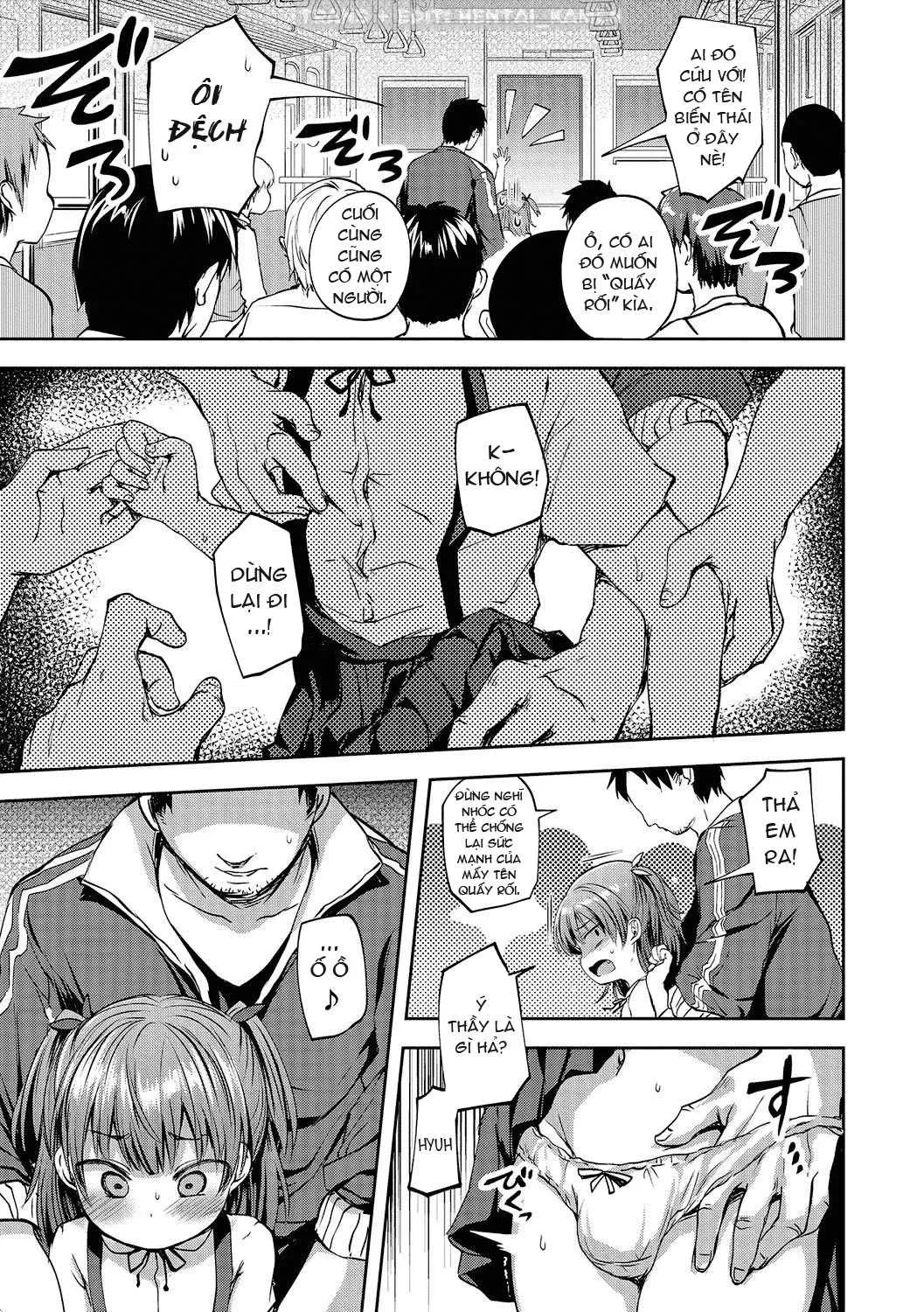 HentaiVN.net - Ảnh 6 - Chikan Densha Kissa [Chikan Densha Kissa｜Molester Train Cafe] - Oneshot [Trap]