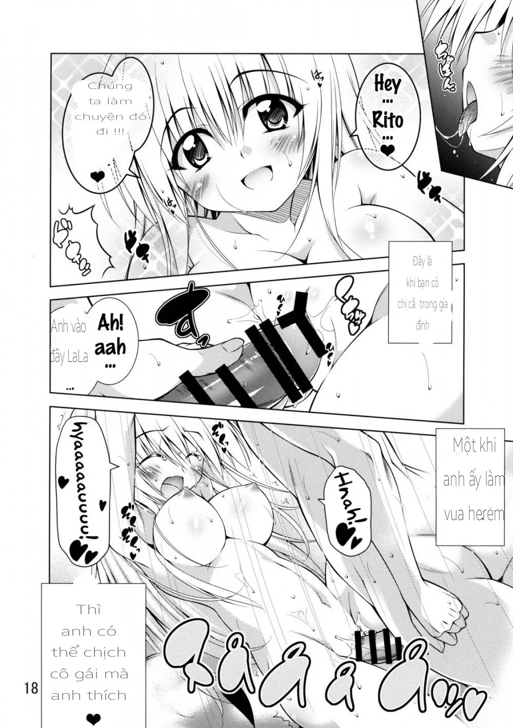 HentaiVN.net - Ảnh 18 - Rito-San No Harem Seikatsu (To Love-Ru) [Cuộc sống mới của Rito (thánh ngã)] - Chap 1