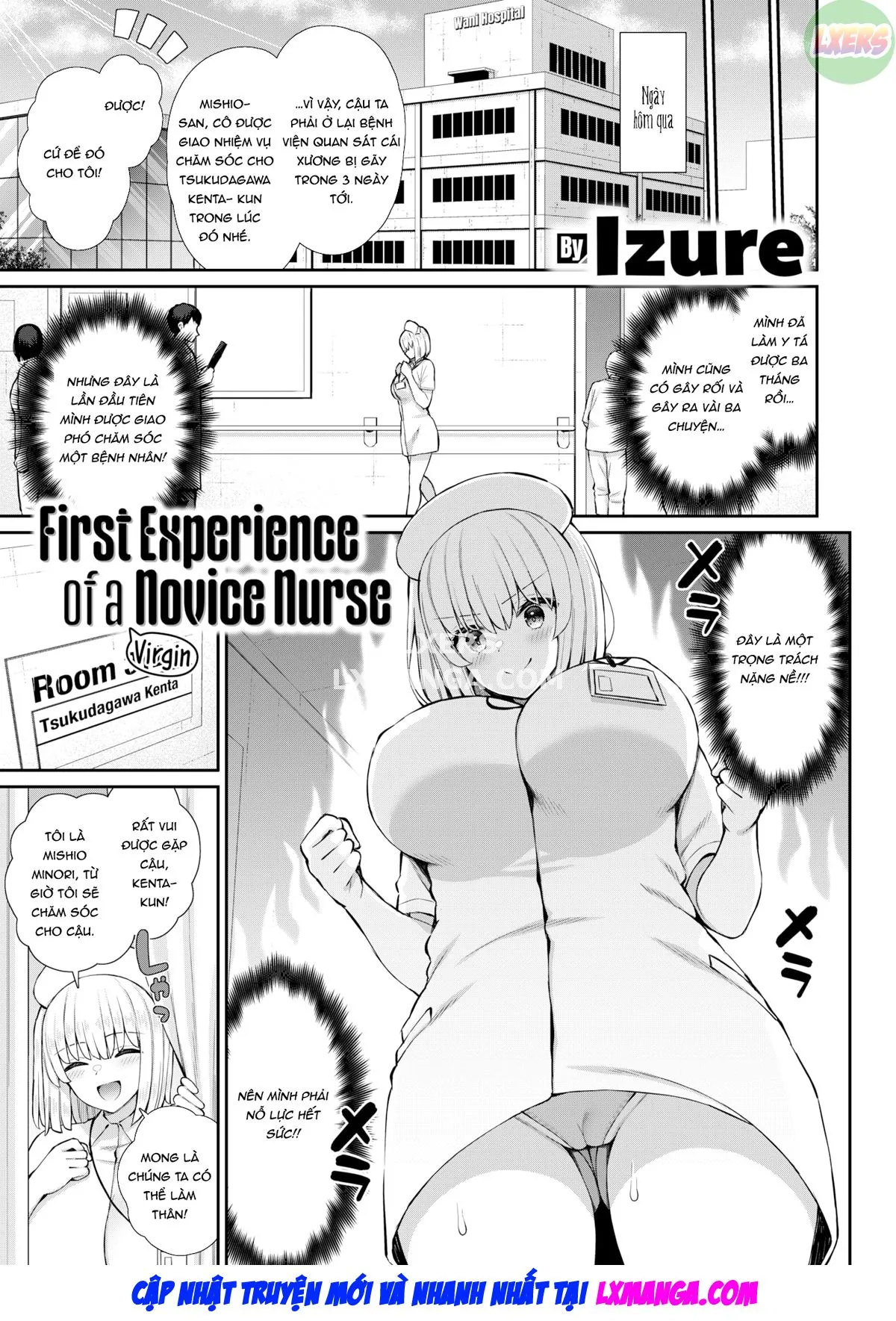 HentaiVN.net - Ảnh 4 - First Experience of a (Virgin) Novice Nurse - Oneshot