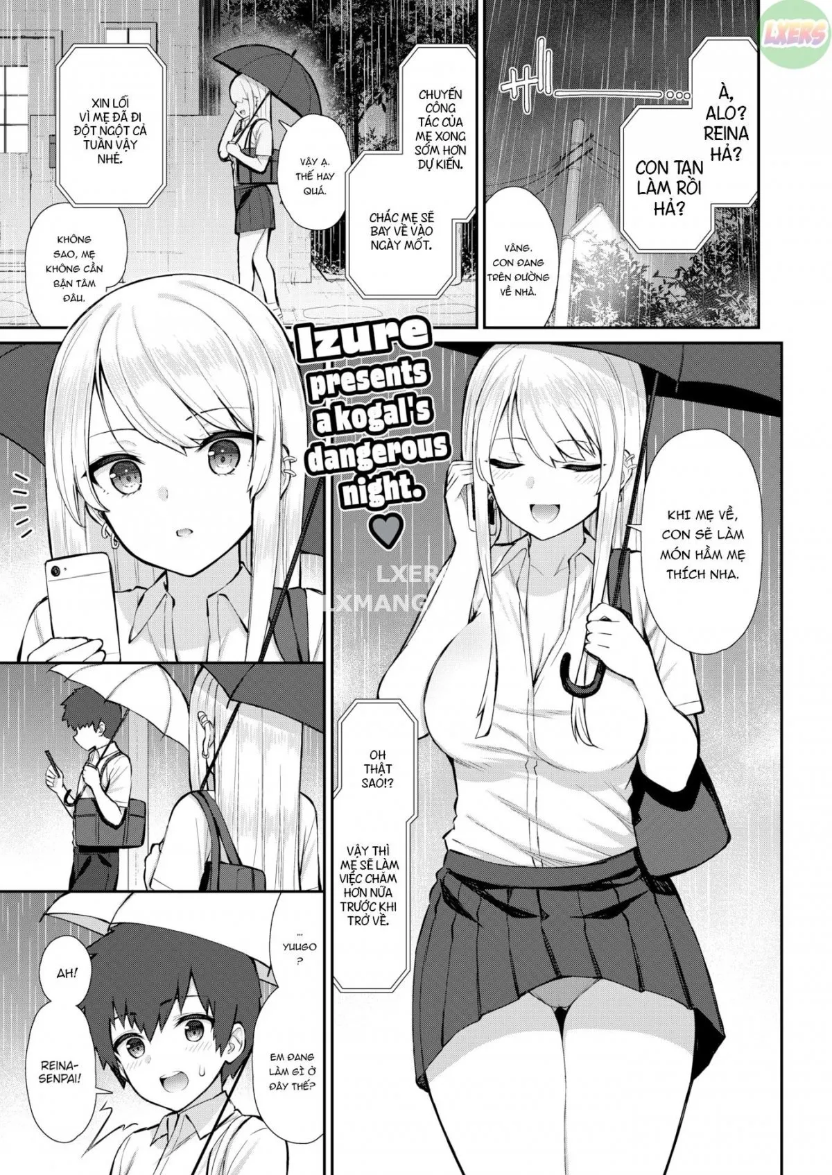 HentaiVN.net - Ảnh 1 - Gal JK Reina Senpai no Ichiya - Oneshot