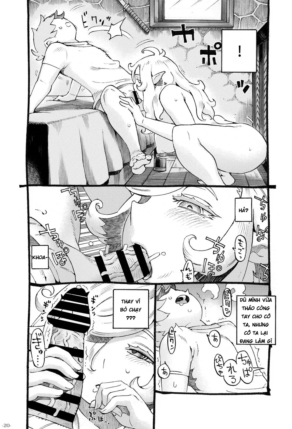 HentaiVN.net - Ảnh 19 - Cẩn thận với mấy elf hứng tình! [Beware of erotic elf] - Oneshot