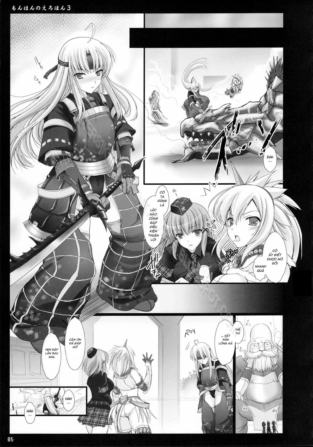 HentaiVN.net - Ảnh 6 - Monhan no Erohon - Series (Monster Hunter) - Chap 3