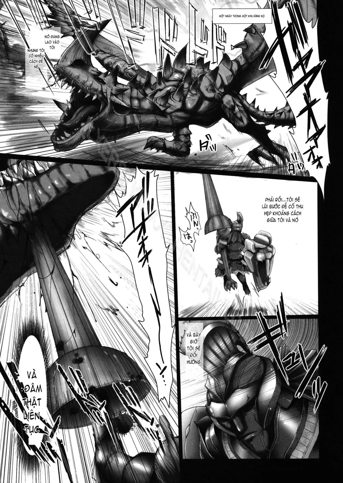 HentaiVN.net - Ảnh 5 - Monhan no Erohon - Series (Monster Hunter) - Chap 4
