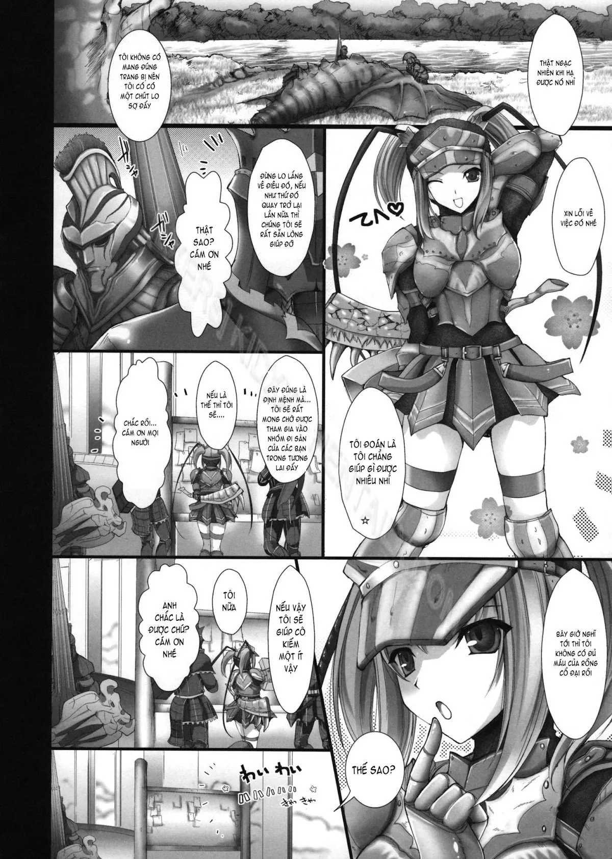 HentaiVN.net - Ảnh 6 - Monhan no Erohon - Series (Monster Hunter) - Chap 4