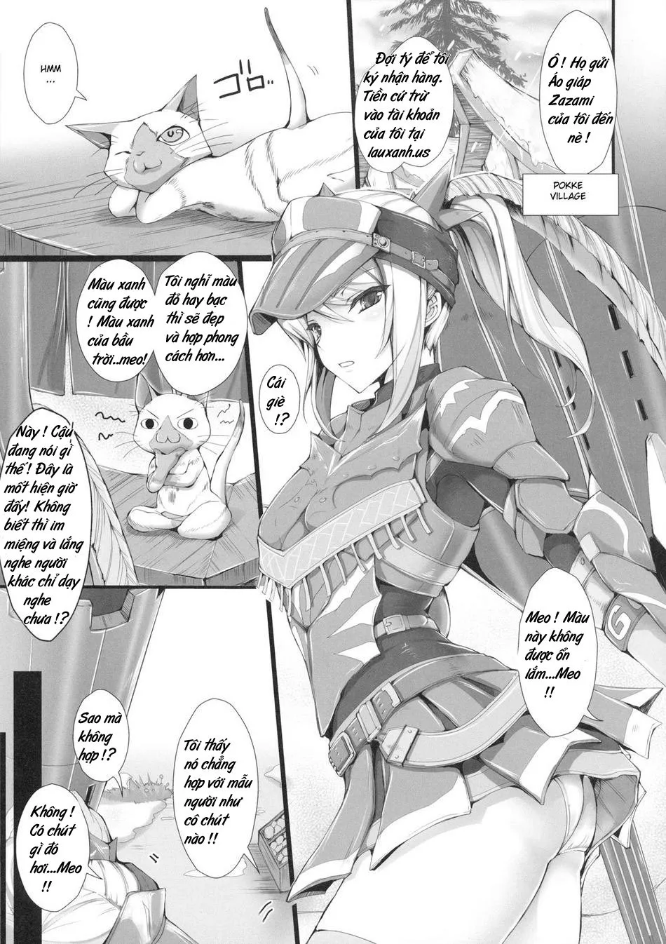 HentaiVN.net - Ảnh 6 - Monhan no Erohon - Series (Monster Hunter) - Chap 7