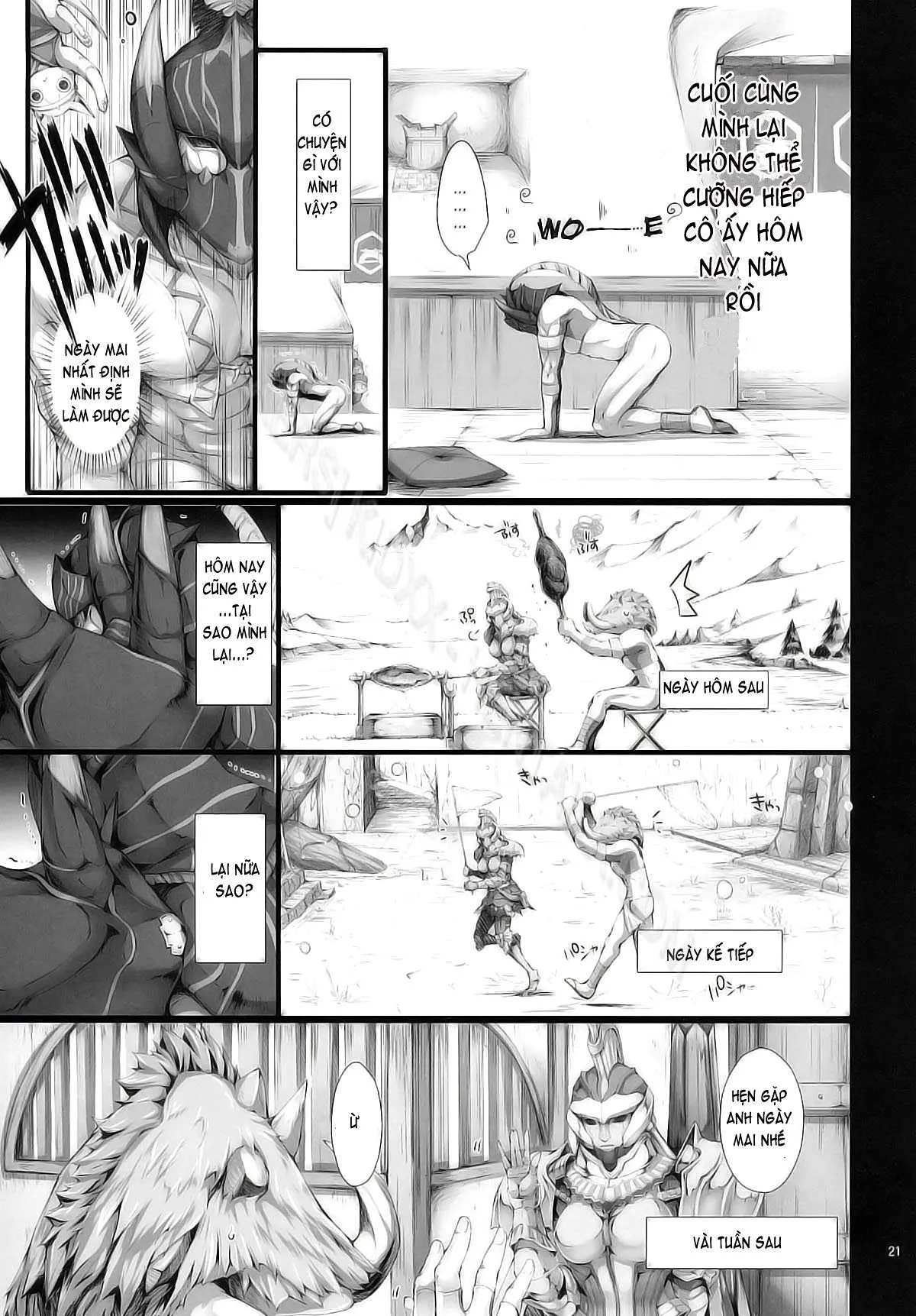 HentaiVN.net - Ảnh 19 - Monhan no Erohon - Series (Monster Hunter) - Chap 9