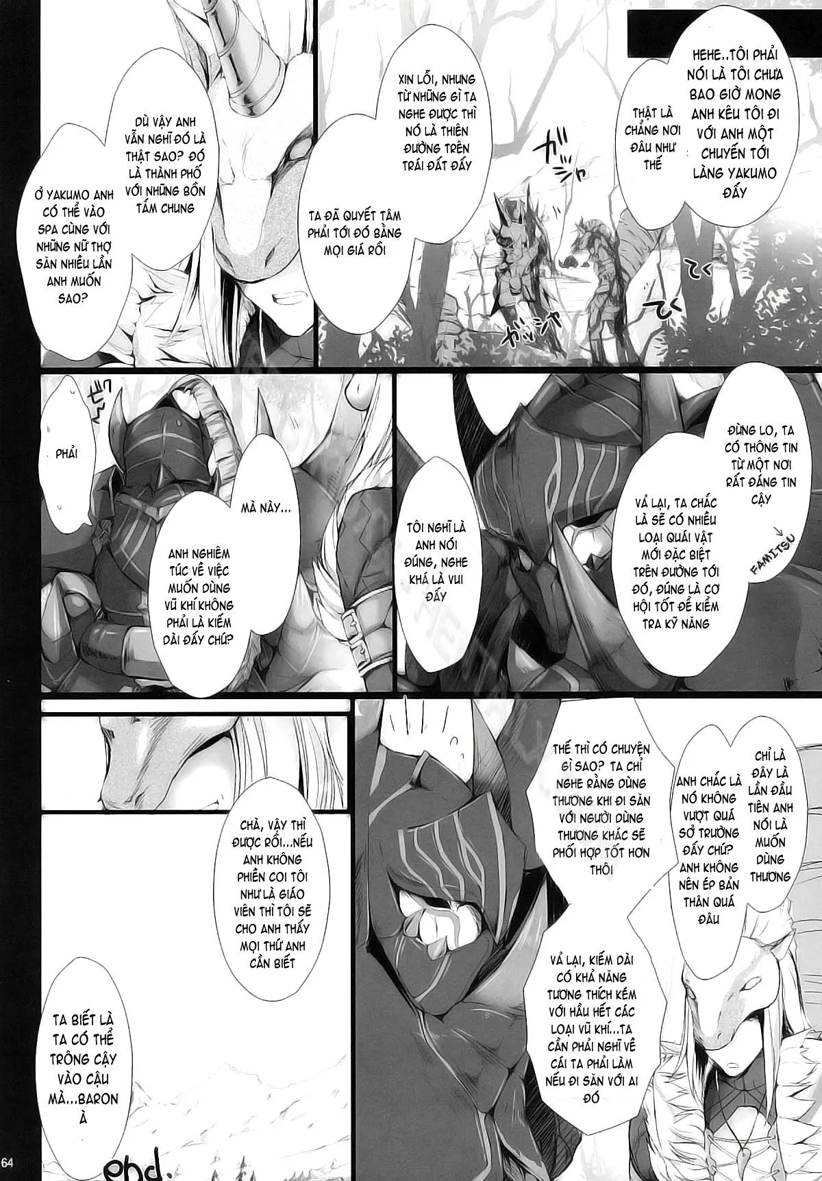 HentaiVN.net - Ảnh 61 - Monhan no Erohon - Series (Monster Hunter) - Chap 9