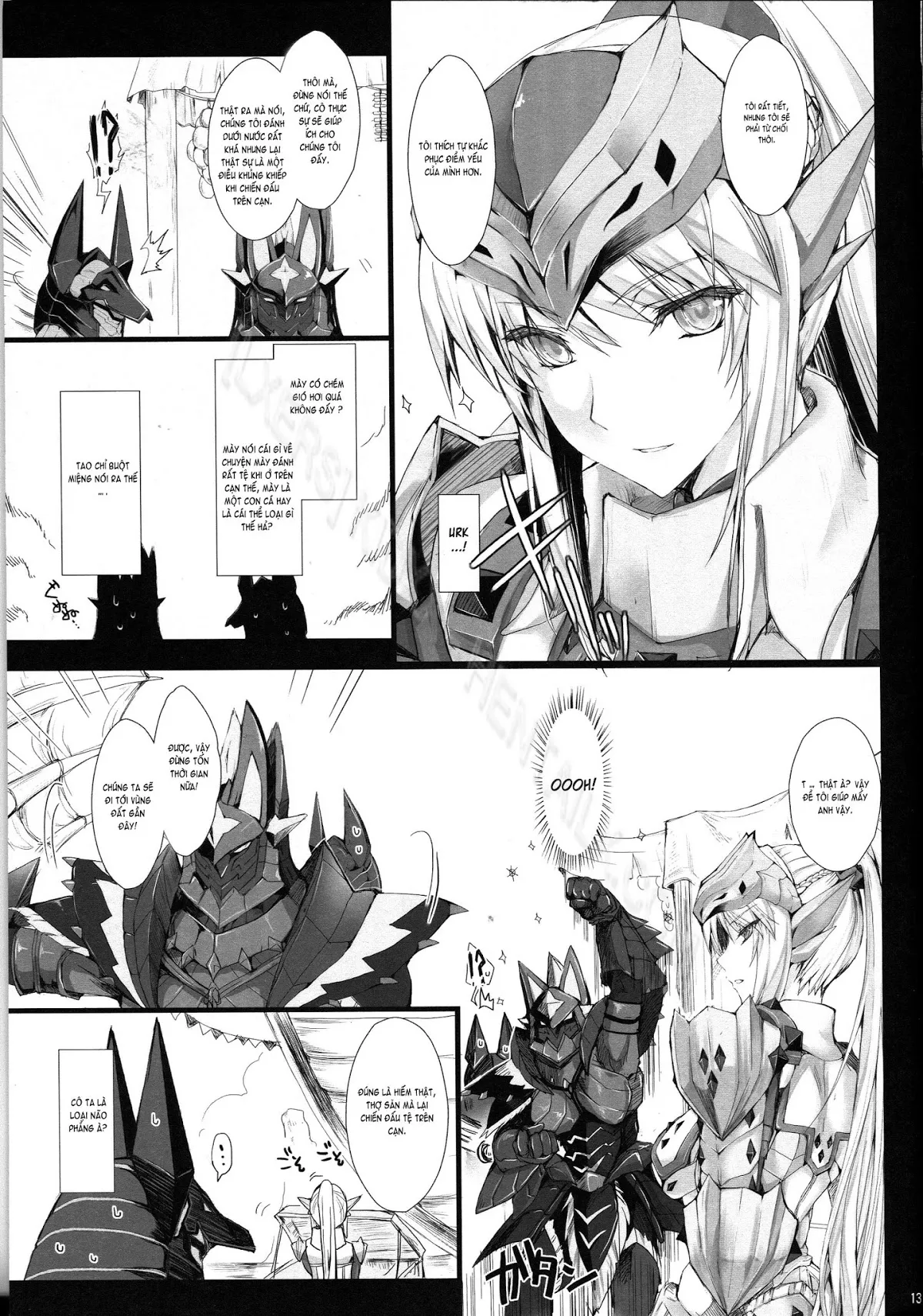 HentaiVN.net - Ảnh 12 - Monhan no Erohon - Series (Monster Hunter) - Chap 12