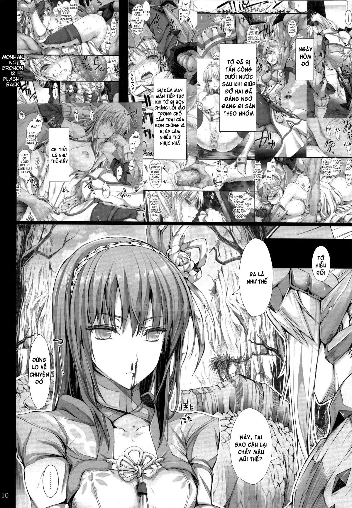 HentaiVN.net - Ảnh 12 - Monhan no Erohon - Series (Monster Hunter) - Chap 13