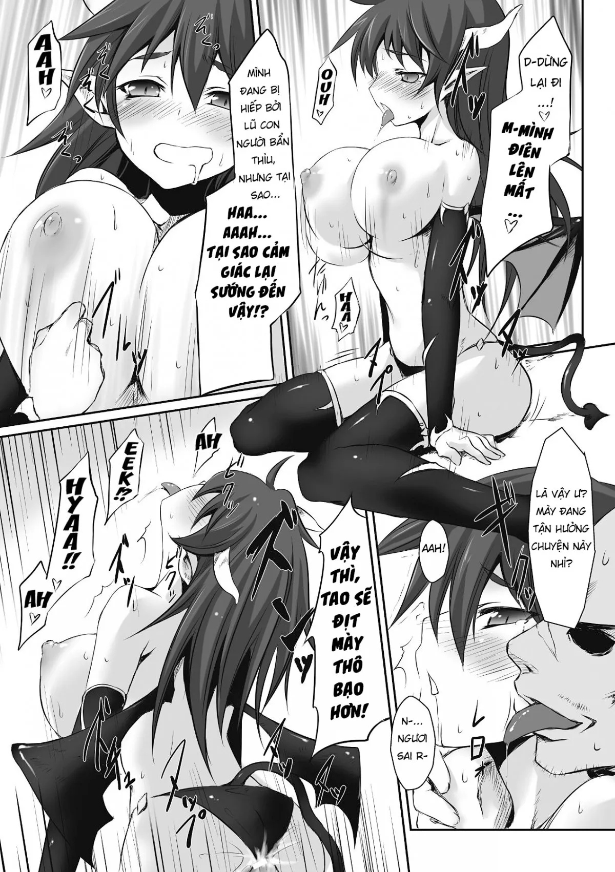 HentaiVN.net - Ảnh 13 - Mou Ochiru shika nai [Daemon Girl Hunt] - Oneshot