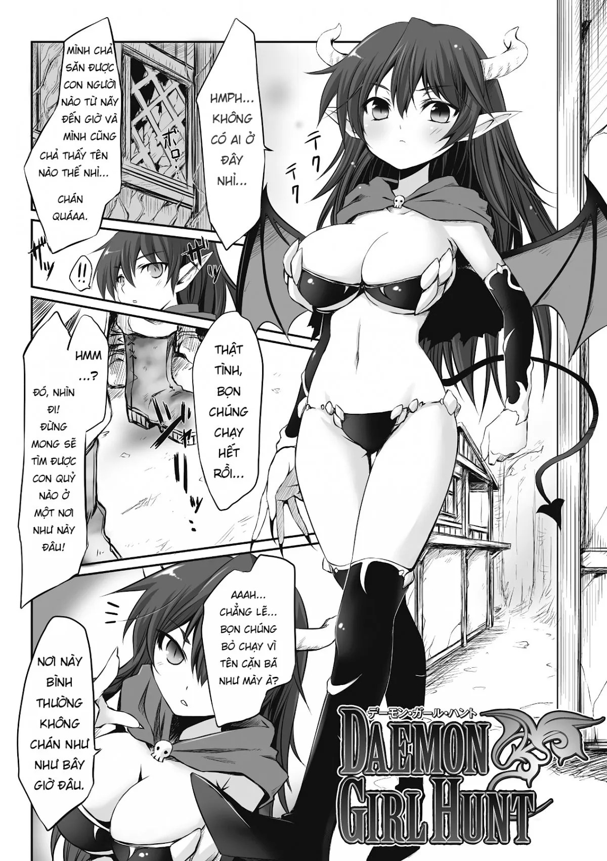 HentaiVN.net - Ảnh 3 - Mou Ochiru shika nai [Daemon Girl Hunt] - Oneshot