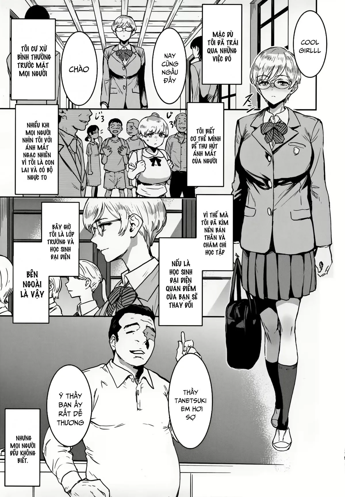 HentaiVN.net - Ảnh 15 - Địt học sinh đại diện! [쿨뷰티 안경녀는 선생님 당번] - Oneshot