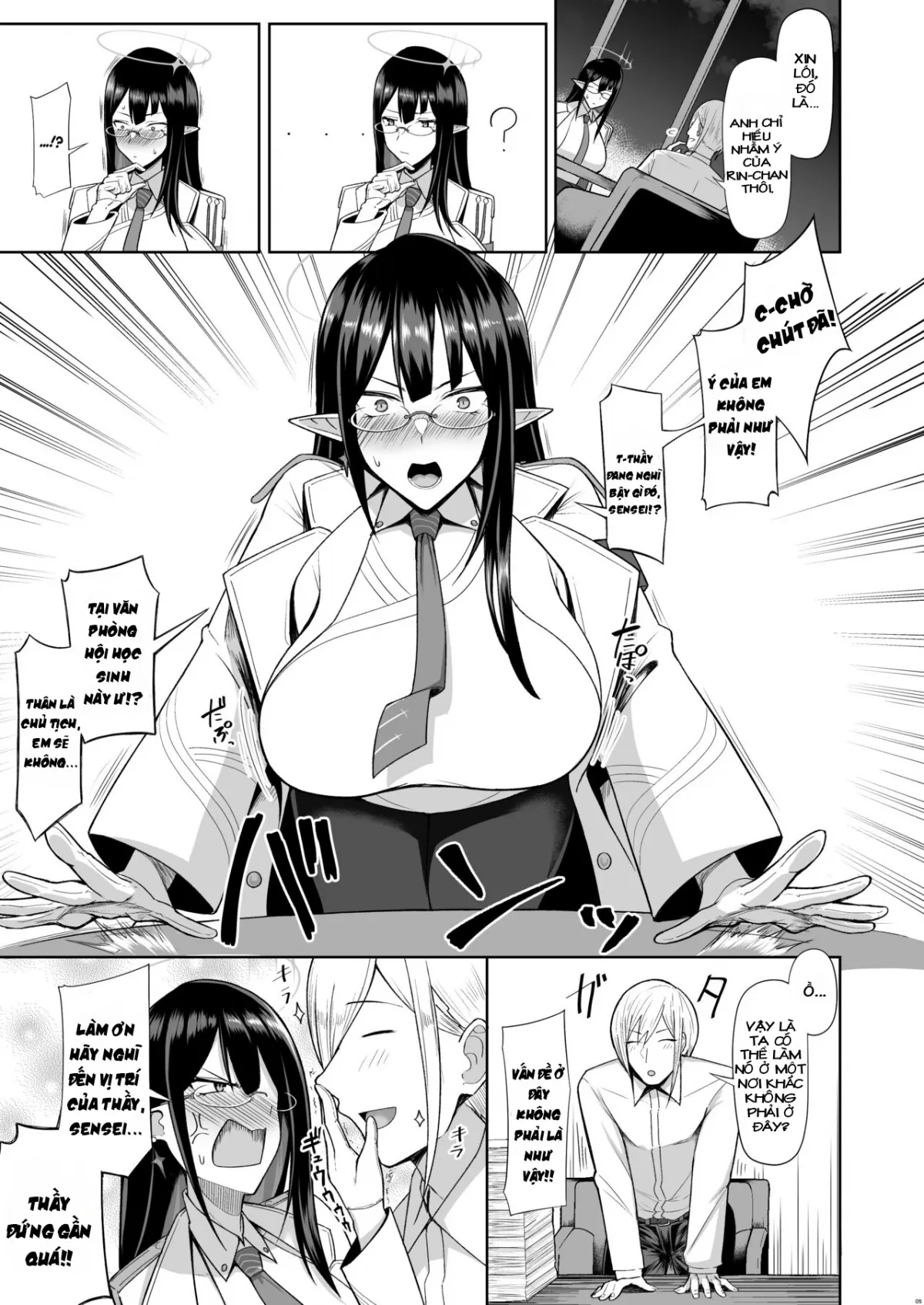 HentaiVN.net - Ảnh 4 - Dịch Vụ Cá Nhân Của Giám Đốc Hành Chính [Shuseki Gyouseikan no Kojin Gyoumu; 首席行政官の個人業務; Administrative Chief Officer's Personal Service] - Chap 1