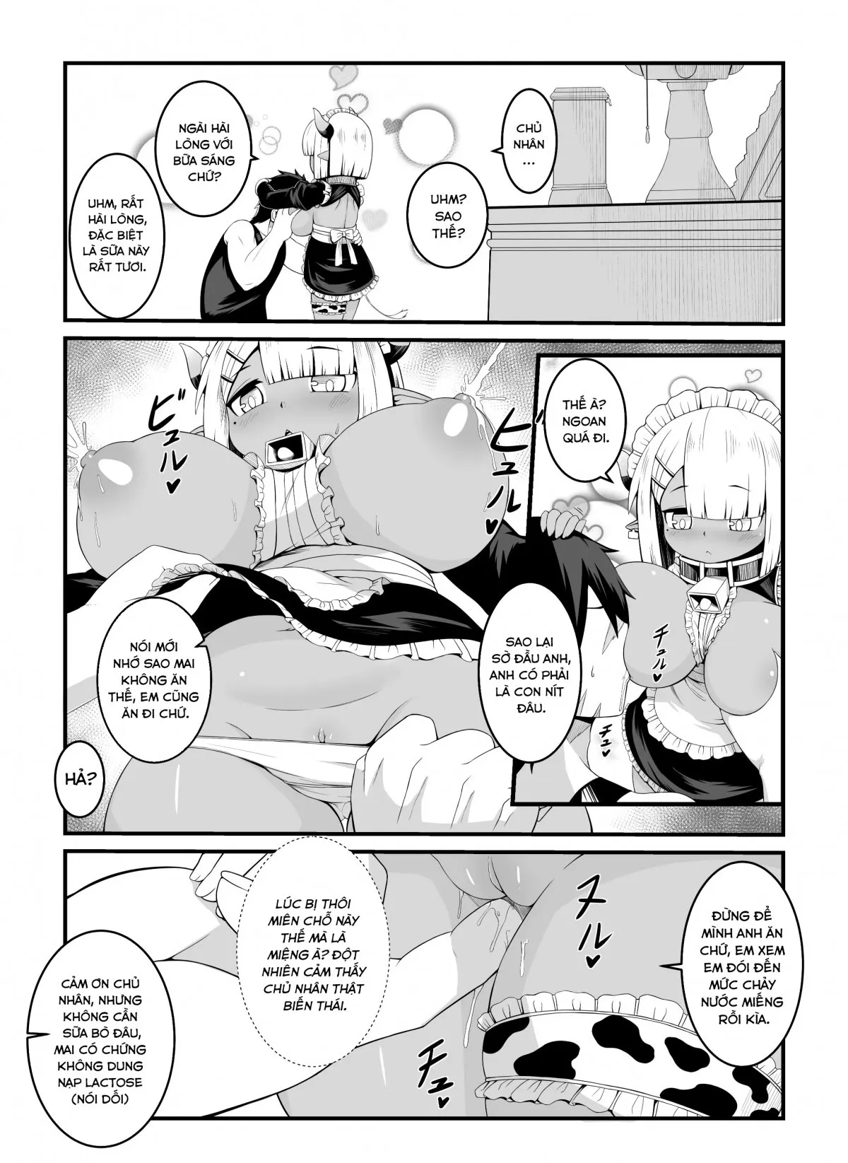 HentaiVN.net - Ảnh 11 - Nữ hầu nhân ngưu của anh hùng. [Hero's Cow Maid Hypnotization] - Chap 1