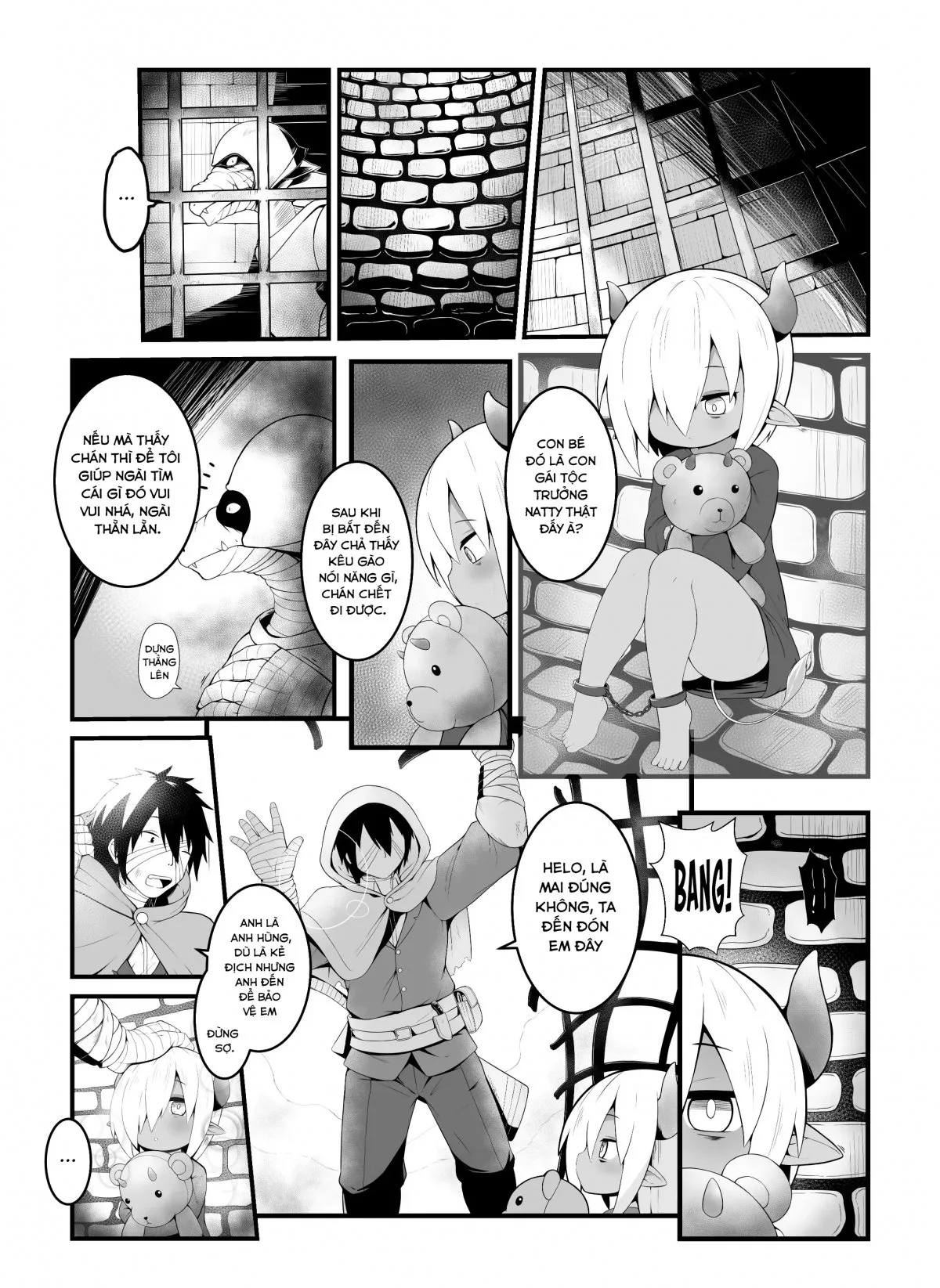 HentaiVN.net - Ảnh 3 - Nữ hầu nhân ngưu của anh hùng. [Hero's Cow Maid Hypnotization] - Chap 1