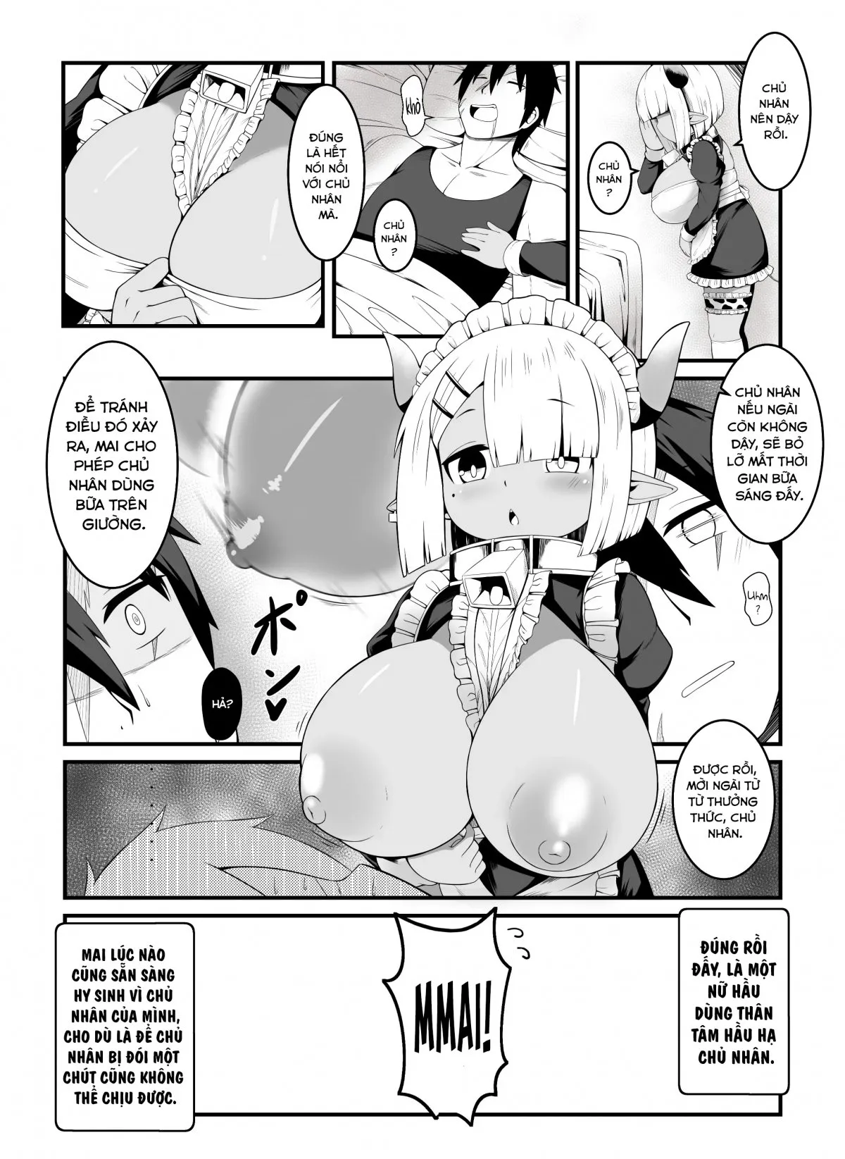 HentaiVN.net - Ảnh 5 - Nữ hầu nhân ngưu của anh hùng. [Hero's Cow Maid Hypnotization] - Chap 1