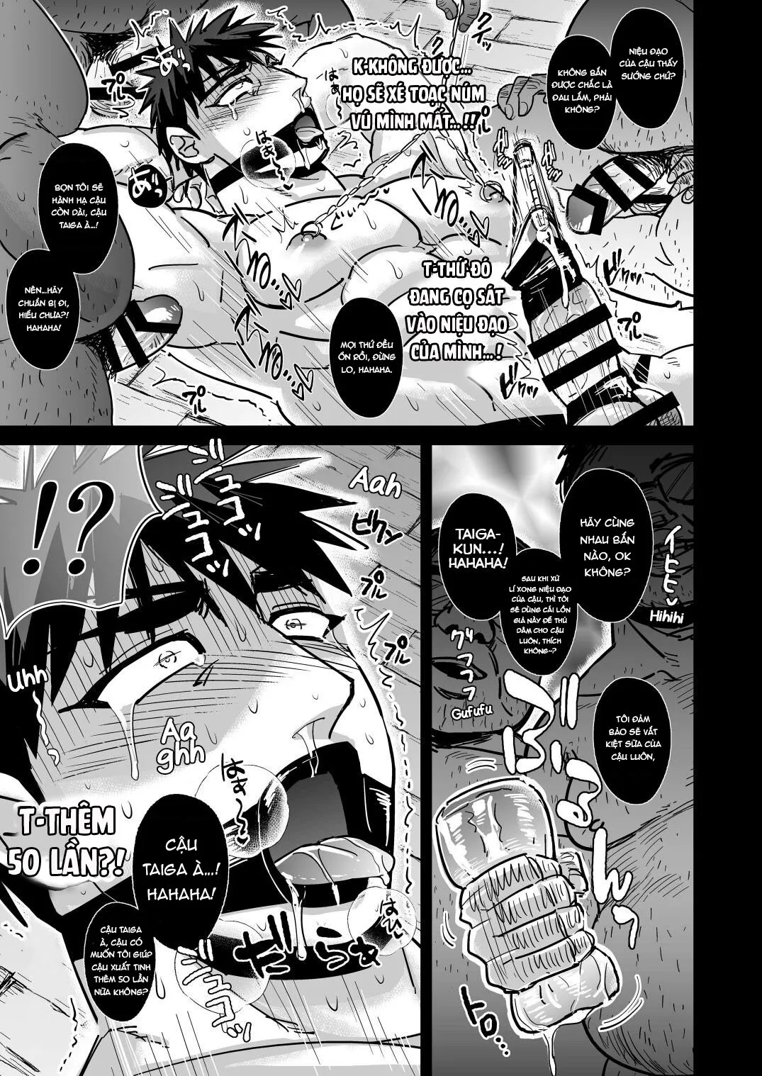 HentaiVN.net - Ảnh 21 - Fukusuu Mob Oji-san ni Choukyou Sareru Kagami Taiga - Chap 1