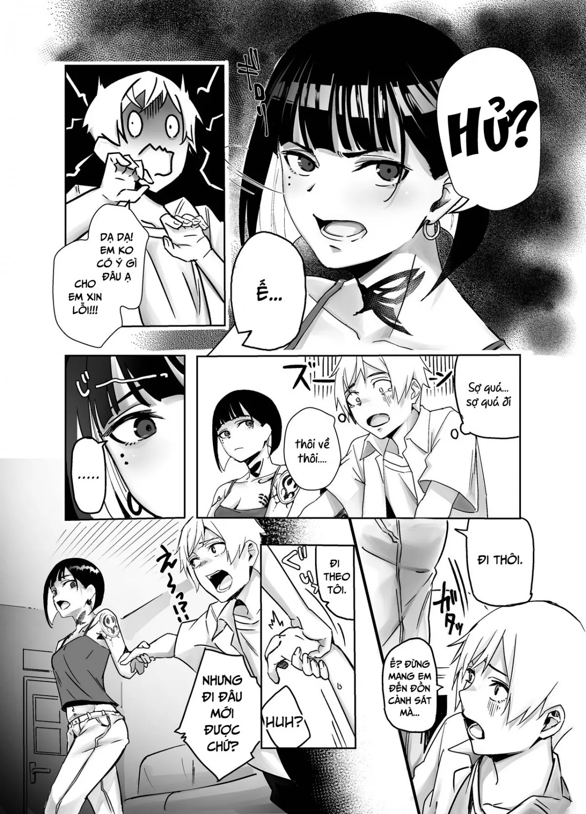 HentaiVN.net - Ảnh 5 - Chị gái xăm trở ở quán bar [Bar de Deatta Zenshin Tattoo no Onee-san to Icha Love Ecchi] - Oneshot