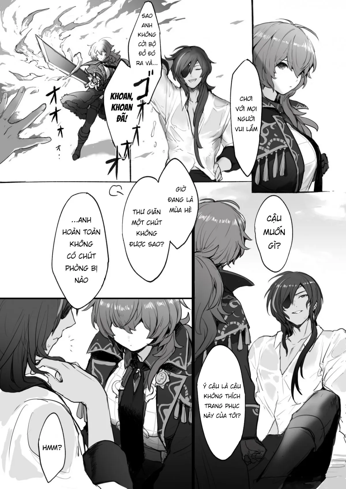 HentaiVN.net - Ảnh 4 - Nakayoshi Kaeya & Diluc Wa [仲良しガイディル♀話] - Oneshot