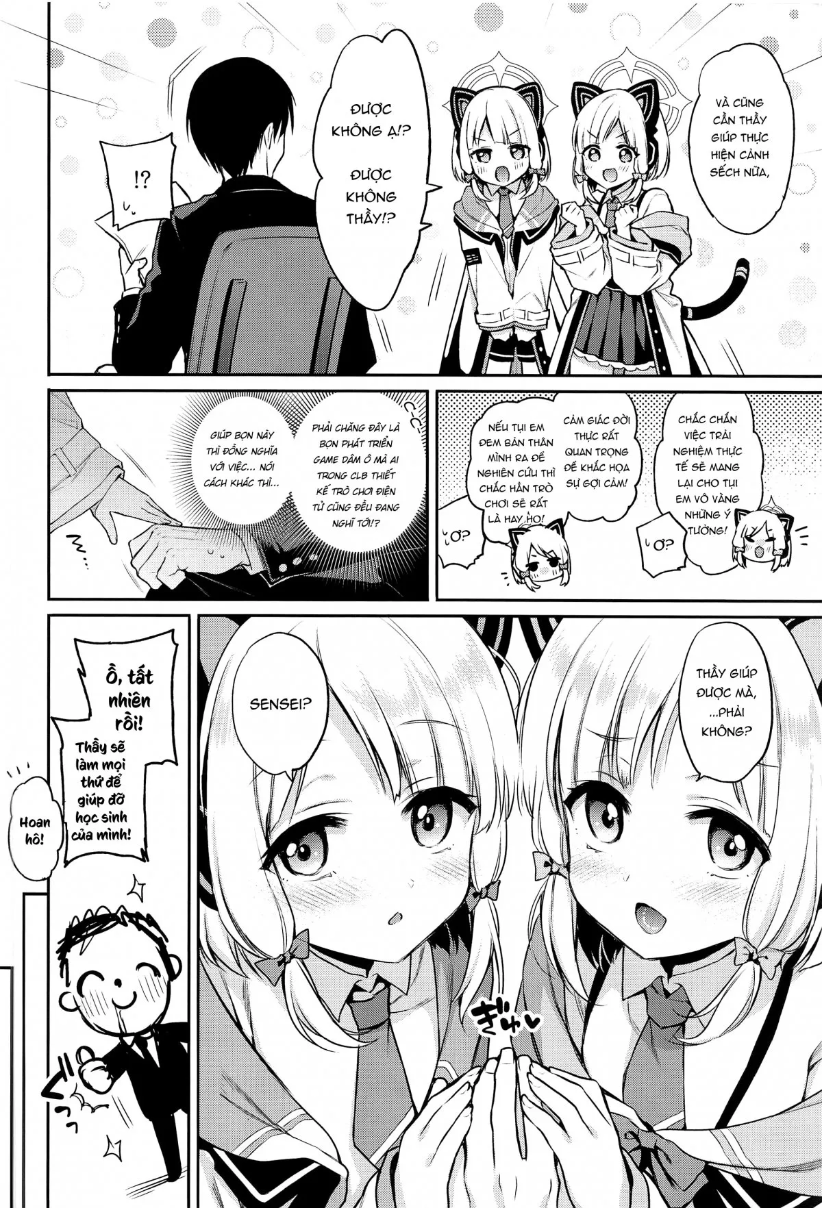 HentaiVN.net - Ảnh 6 - Sensei Koryaku Game (Blue Archive) [(C102) [K+W (ささちん)] 先生攻略ゲーム (ブルーアーカイブ) [英訳]] - Oneshot
