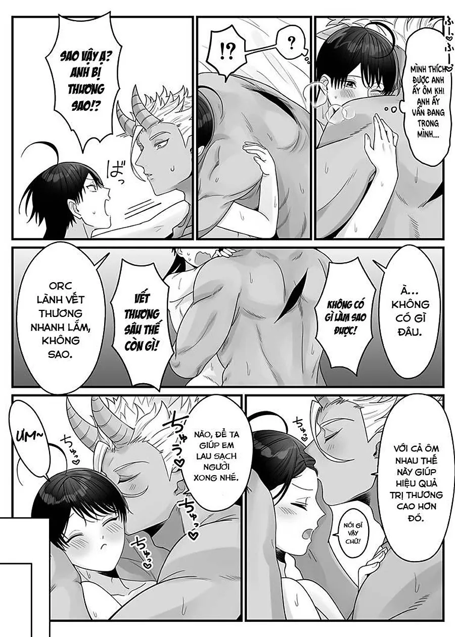 HentaiVN.net - Ảnh 13 - Orc no naedoko ni ochitakedo aisa re sugite chou shiawasedesu! - Chap 1
