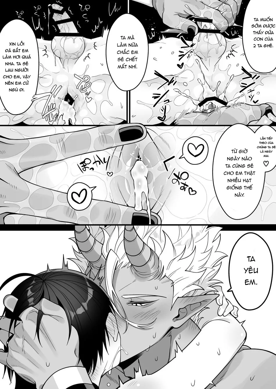 HentaiVN.net - Ảnh 26 - Orc no naedoko ni ochitakedo aisa re sugite chou shiawasedesu! - Chap 3