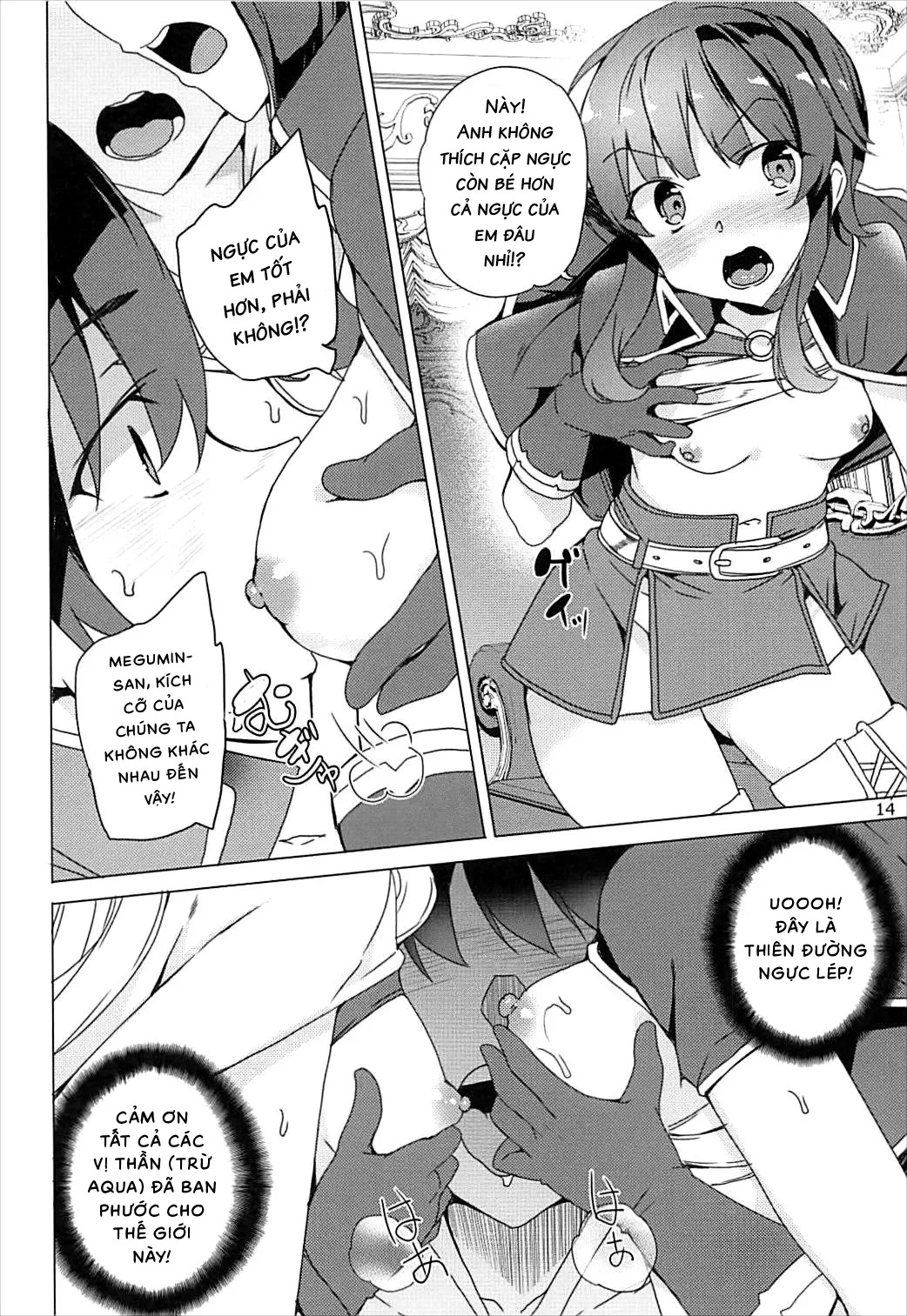 HentaiVN.net - Ảnh 13 - Sore Ike! Megumin Touzokudan | Kìa! Băng trộm của Megumin tái xuất! [それいけ!めぐみん盗賊団] - Oneshot