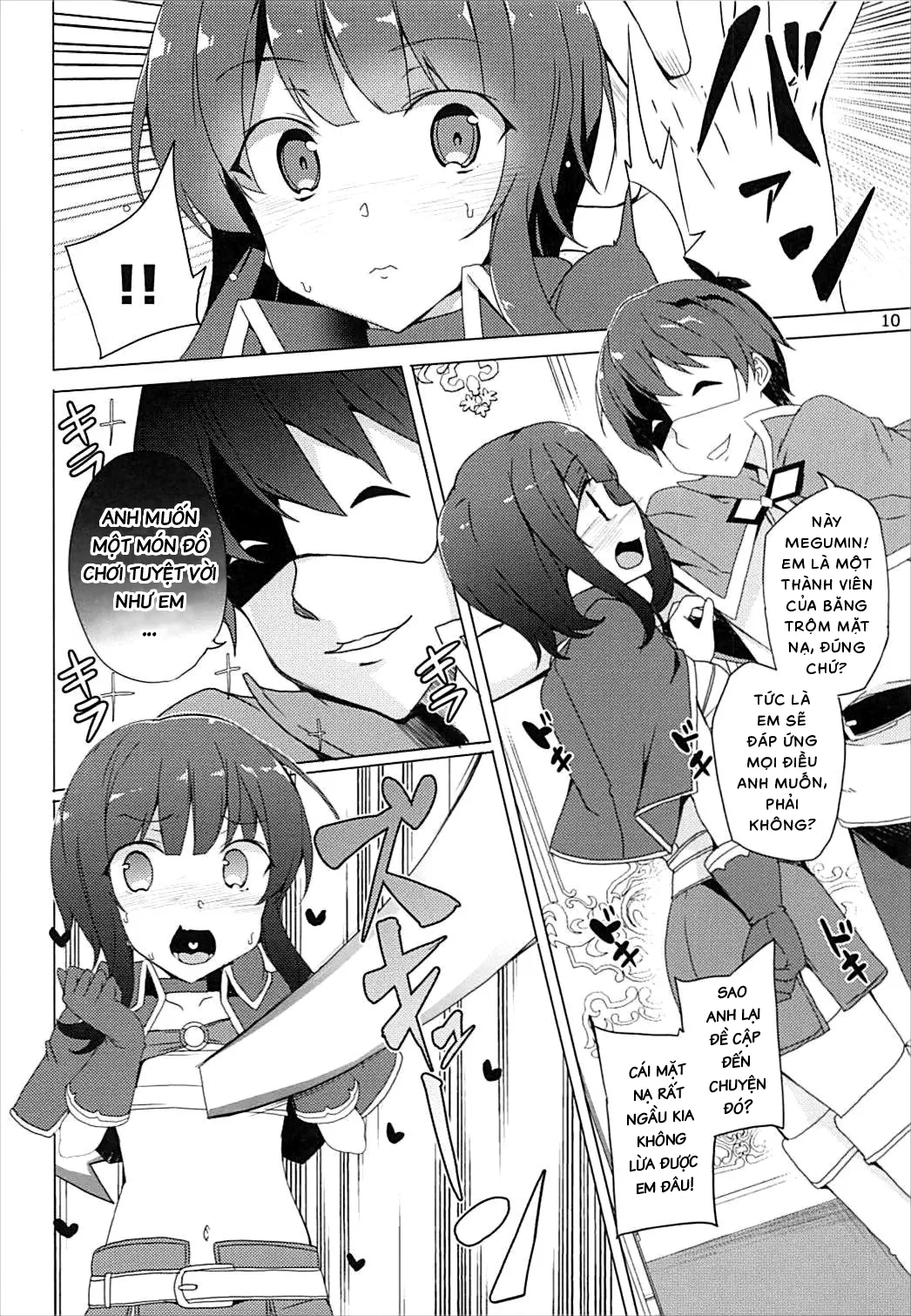 HentaiVN.net - Ảnh 9 - Sore Ike! Megumin Touzokudan | Kìa! Băng trộm của Megumin tái xuất! [それいけ!めぐみん盗賊団] - Oneshot