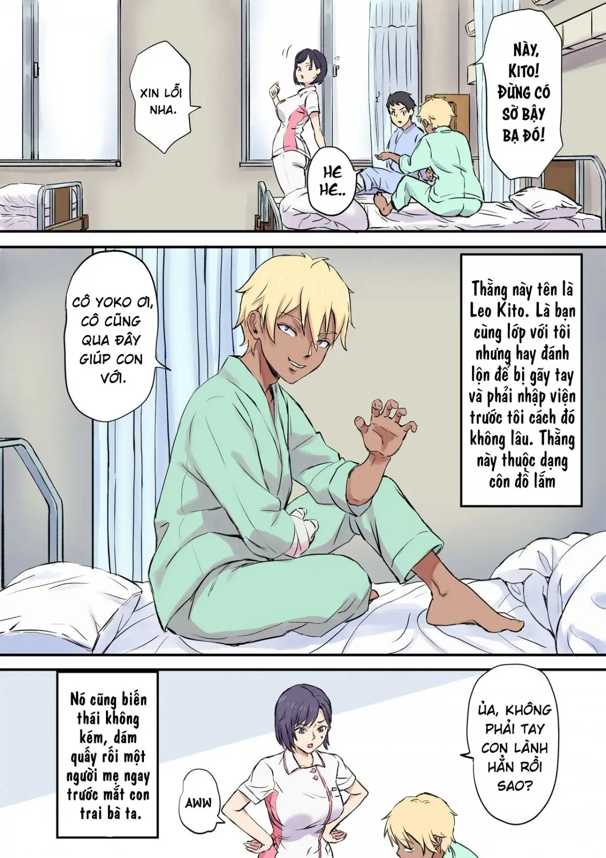 HentaiVN.net - Ảnh 5 - Tonari no Bed de Netorareru Kangoshi Jukubo [隣のベッドで寝取られる看護師熟母] - Phần 1