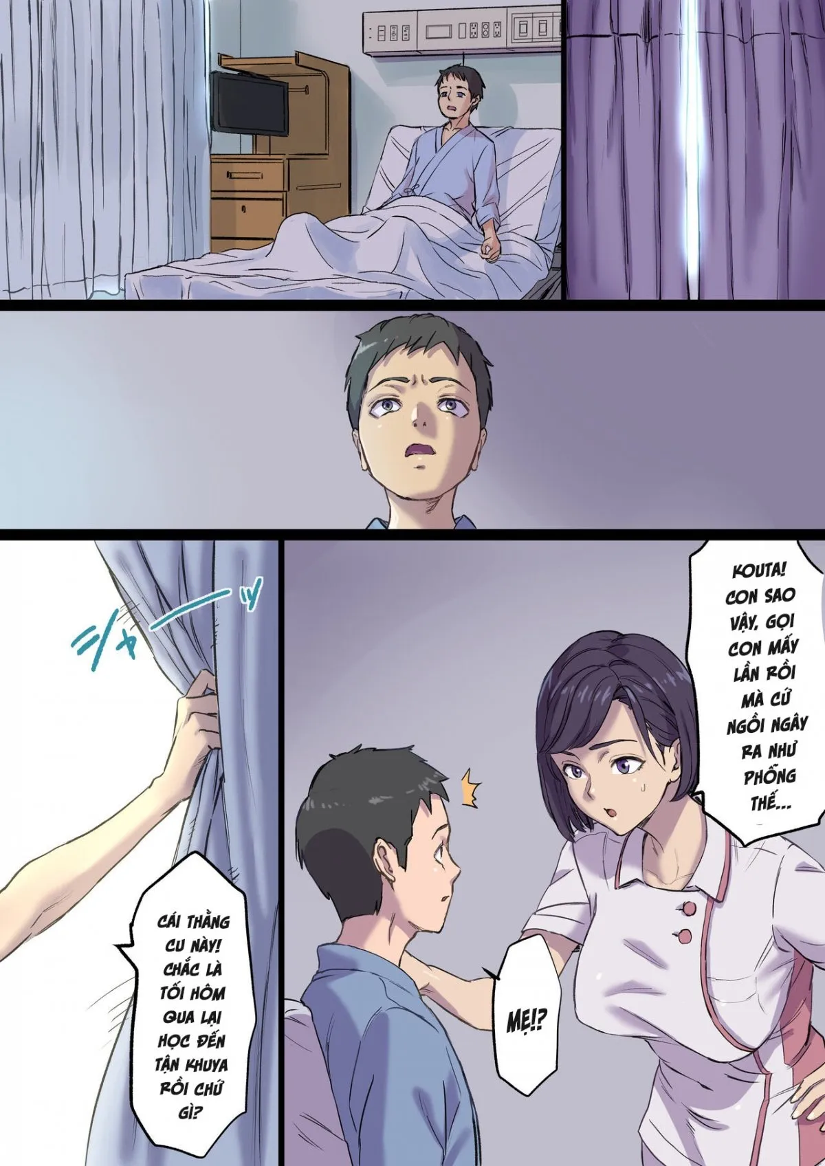HentaiVN.net - Ảnh 13 - Tonari no Bed de Netorareru Kangoshi Jukubo [隣のベッドで寝取られる看護師熟母] - Phần 2