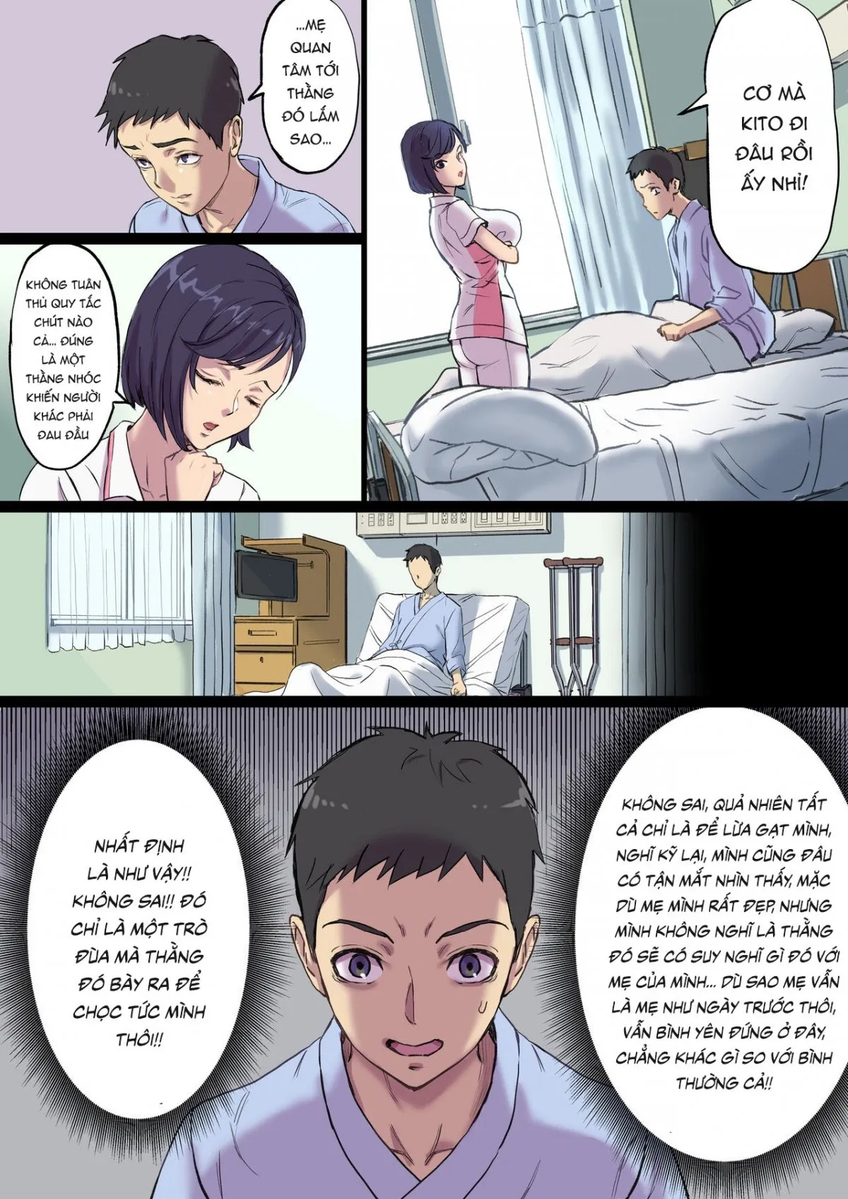 HentaiVN.net - Ảnh 15 - Tonari no Bed de Netorareru Kangoshi Jukubo [隣のベッドで寝取られる看護師熟母] - Phần 2