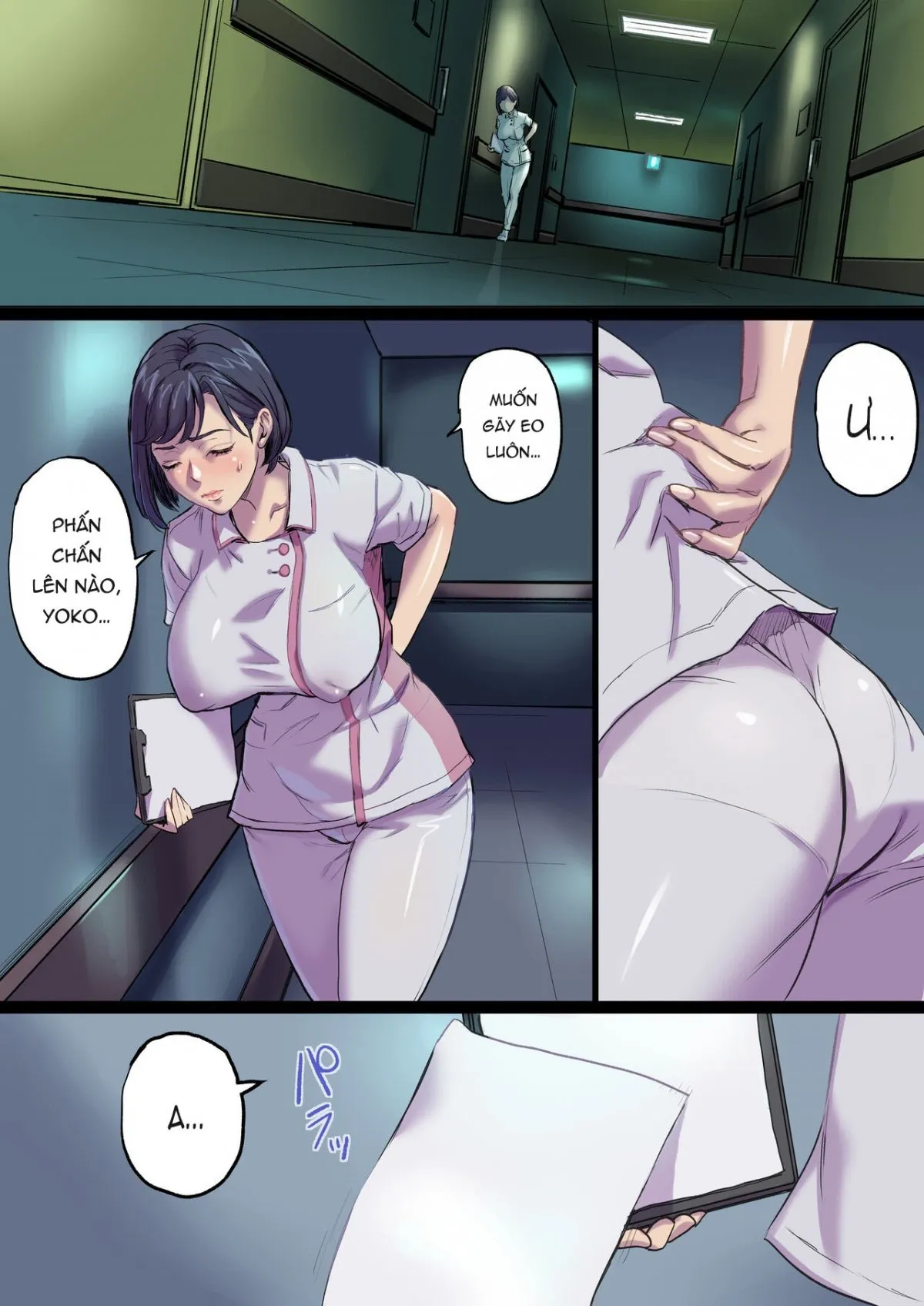 HentaiVN.net - Ảnh 29 - Tonari no Bed de Netorareru Kangoshi Jukubo [隣のベッドで寝取られる看護師熟母] - Phần 2