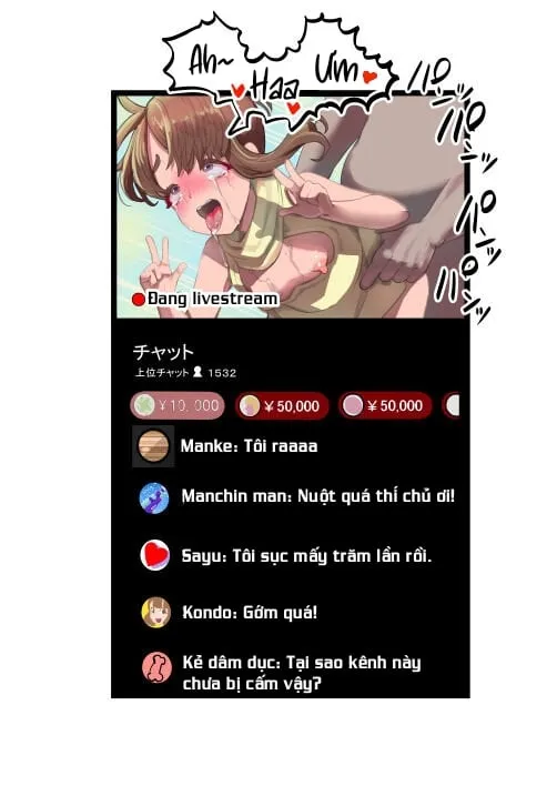 HentaiVN.net - Ảnh 3 - Otokonoko Haishinsha Nagesen ni Noserarete Hamerarechaimashita - Chap 1