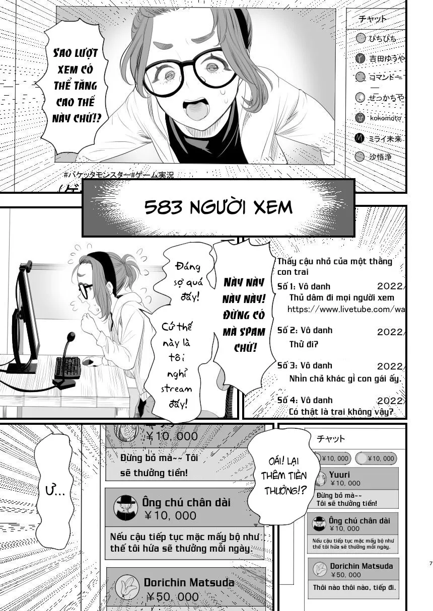HentaiVN.net - Ảnh 8 - Otokonoko Haishinsha Nagesen ni Noserarete Hamerarechaimashita - Chap 1