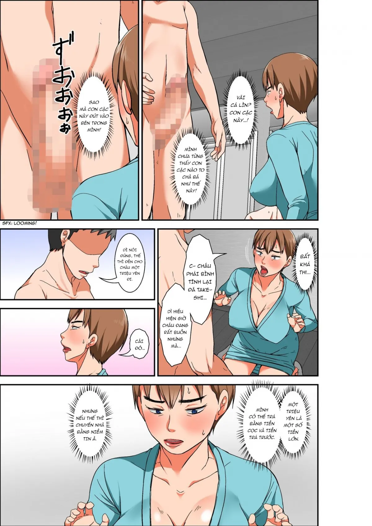 HentaiVN.net - Ảnh 14 - Tôi trả tiền để làm tình với mẹ, nhưng thay vào đó là bà dì siêu nhạy cảm. - Chap:1.1