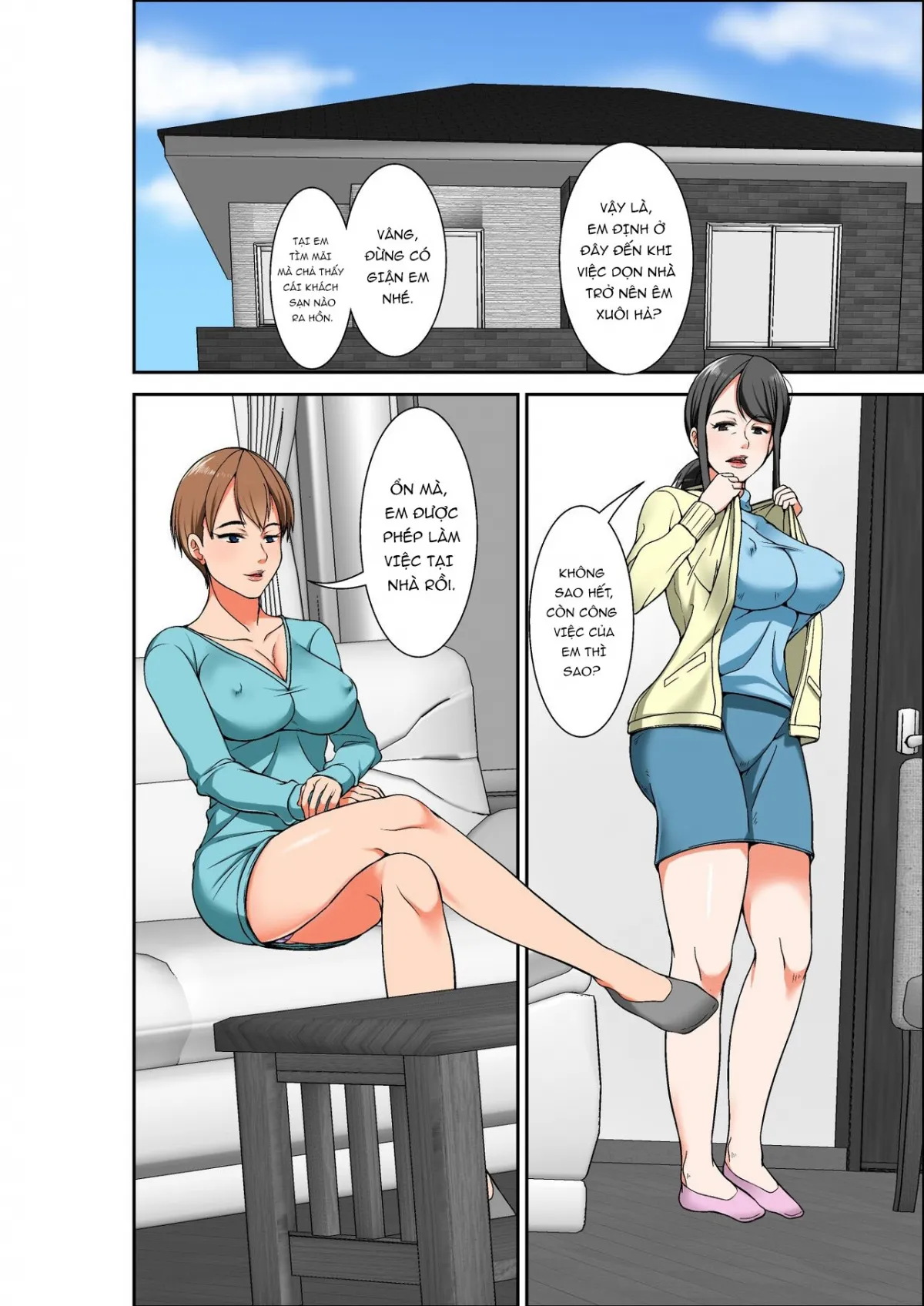 HentaiVN.net - Ảnh 3 - Tôi trả tiền để làm tình với mẹ, nhưng thay vào đó là bà dì siêu nhạy cảm. - Chap:1.1