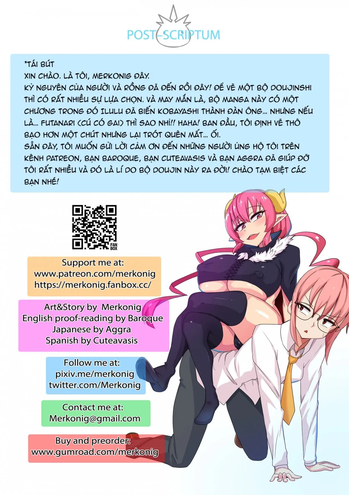 HentaiVN.net - Ảnh 18 - Ilulu wa Maketa (Kobayashi-san-chi no Maid Dragon) [Decensored] - Oneshot