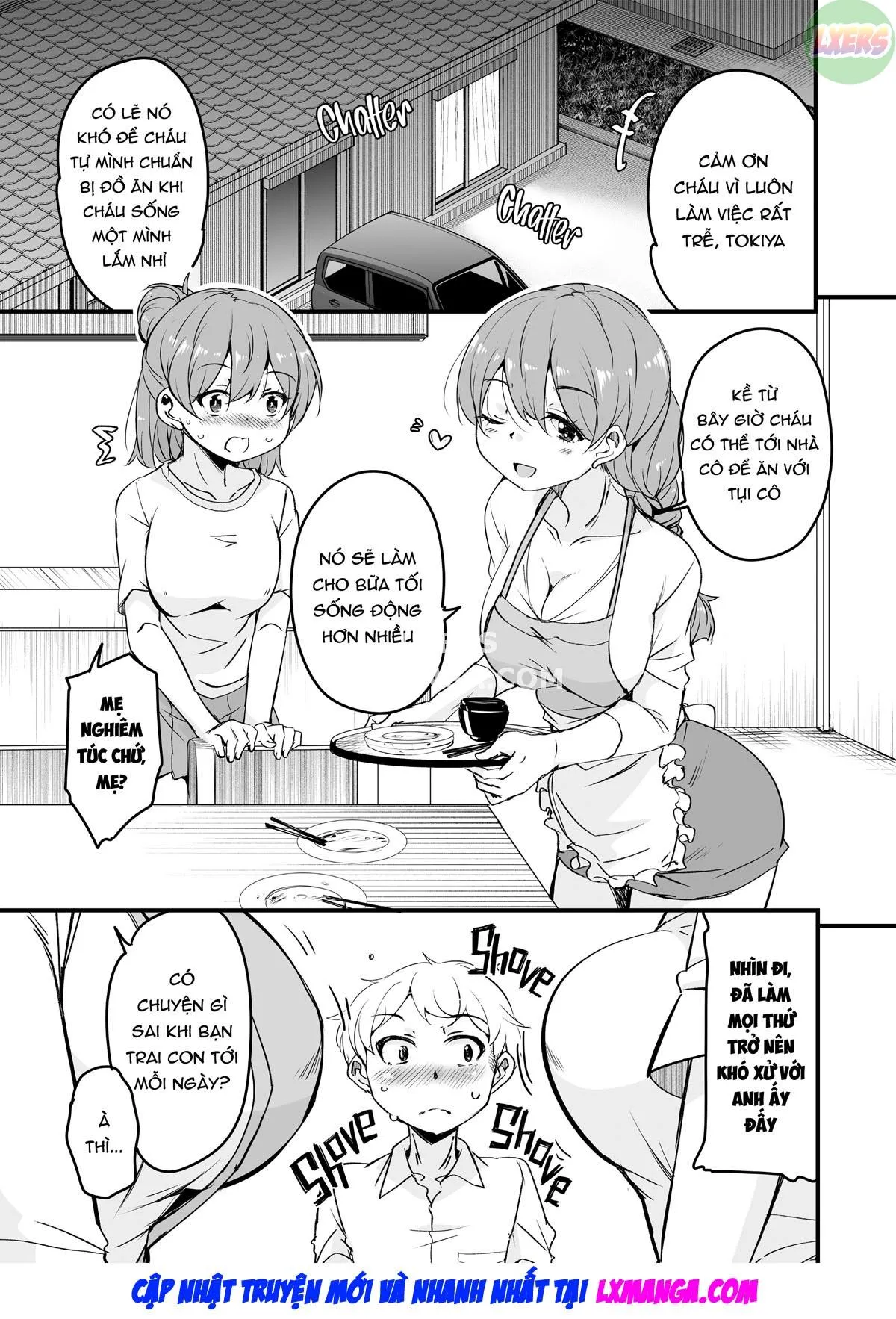 HentaiVN.net - Ảnh 5 - Hitozuma Tenchou ~Musume no Kareshi Okari shimasu~ - Chap 2