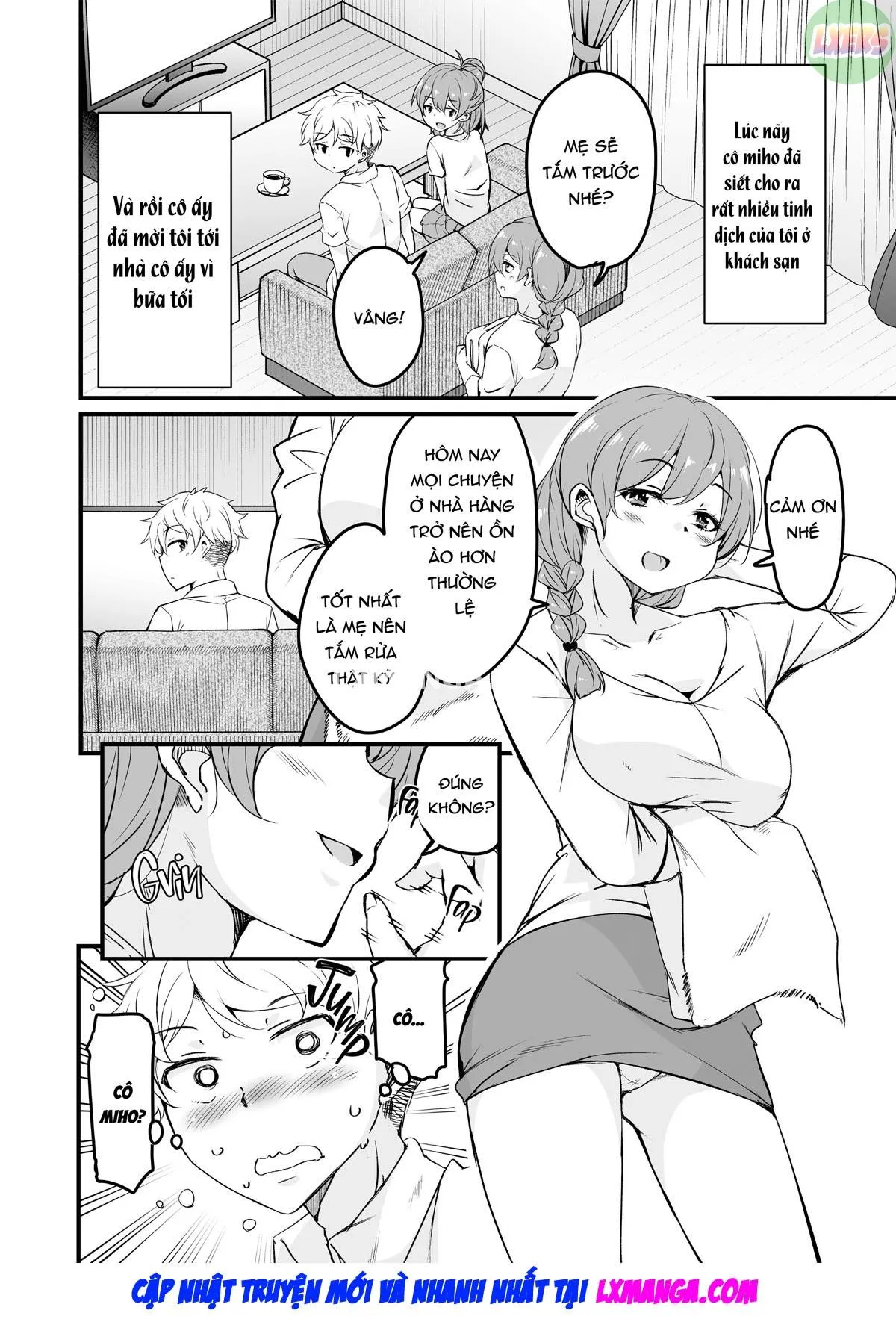 HentaiVN.net - Ảnh 6 - Hitozuma Tenchou ~Musume no Kareshi Okari shimasu~ - Chap 2