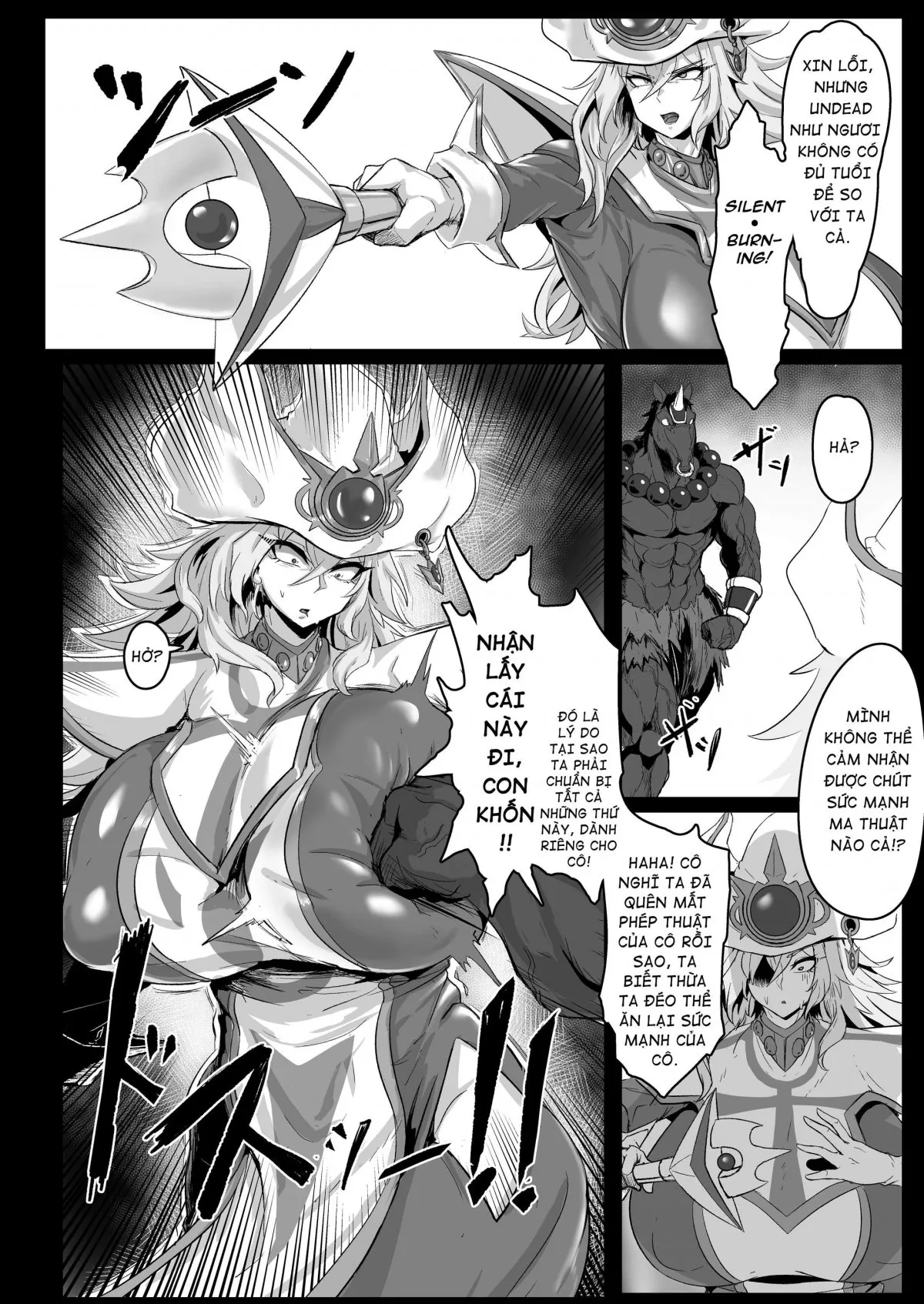 HentaiVN.net - Ảnh 13 - Em phù thuỷ bị anh đầu trâu mặt ngựa đụ tung loz [Direct☆Attack!] - Oneshot